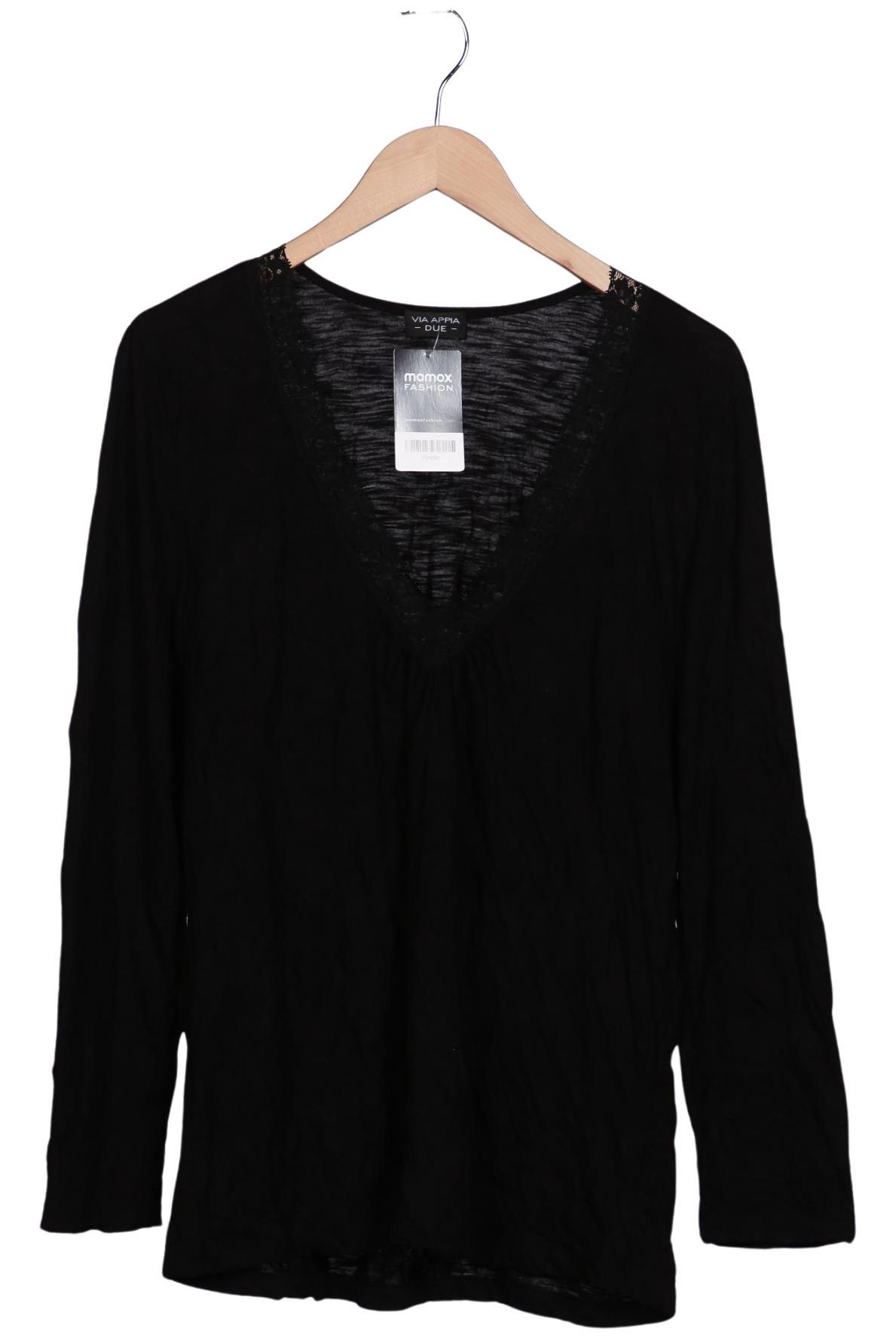 

VIA Appia DUE Damen Langarmshirt, schwarz, Gr. 46