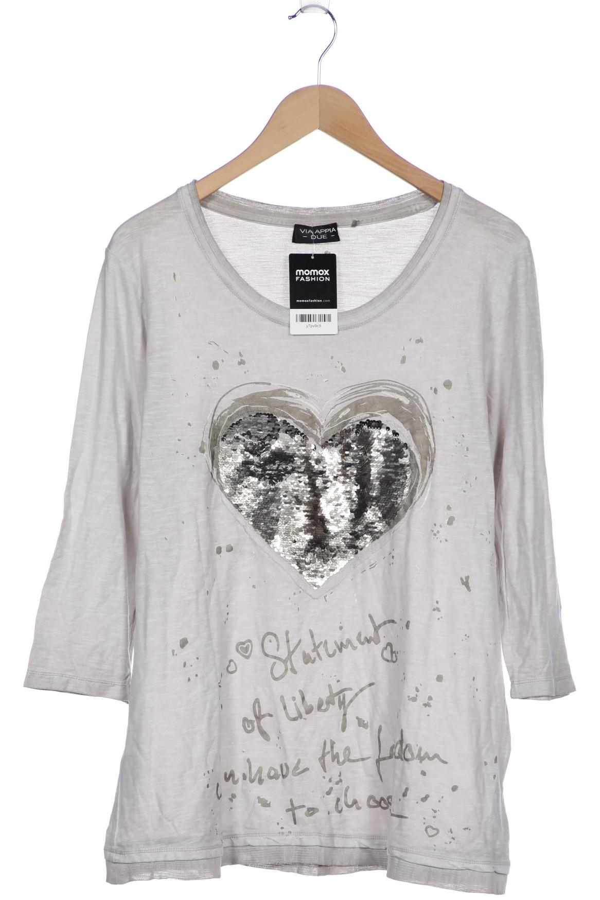 

VIA Appia DUE Damen Langarmshirt, grau, Gr. 48
