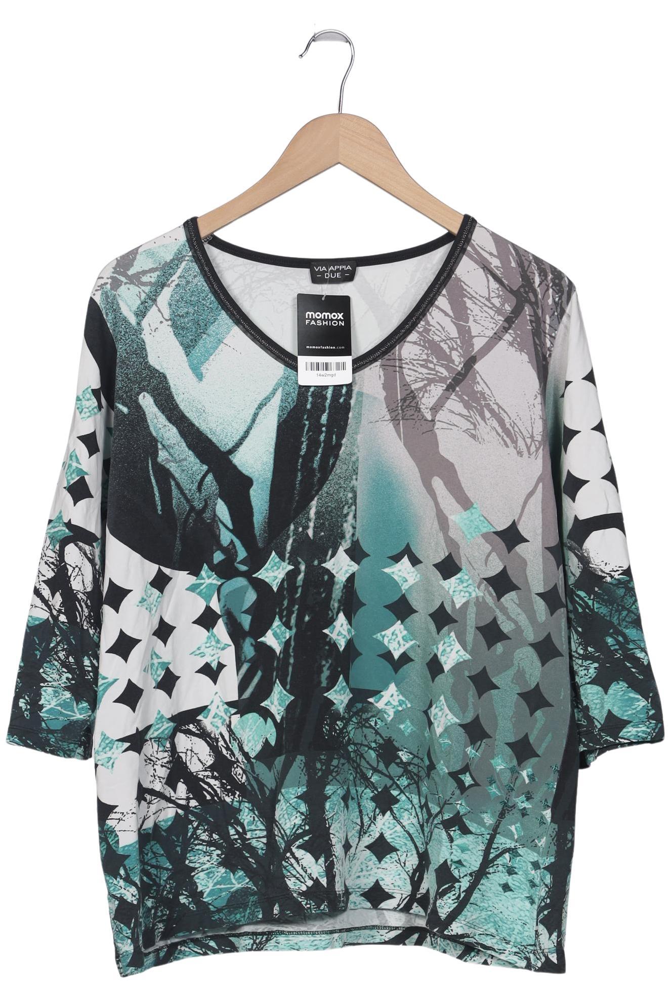 

VIA Appia DUE Damen Langarmshirt, türkis, Gr. 48