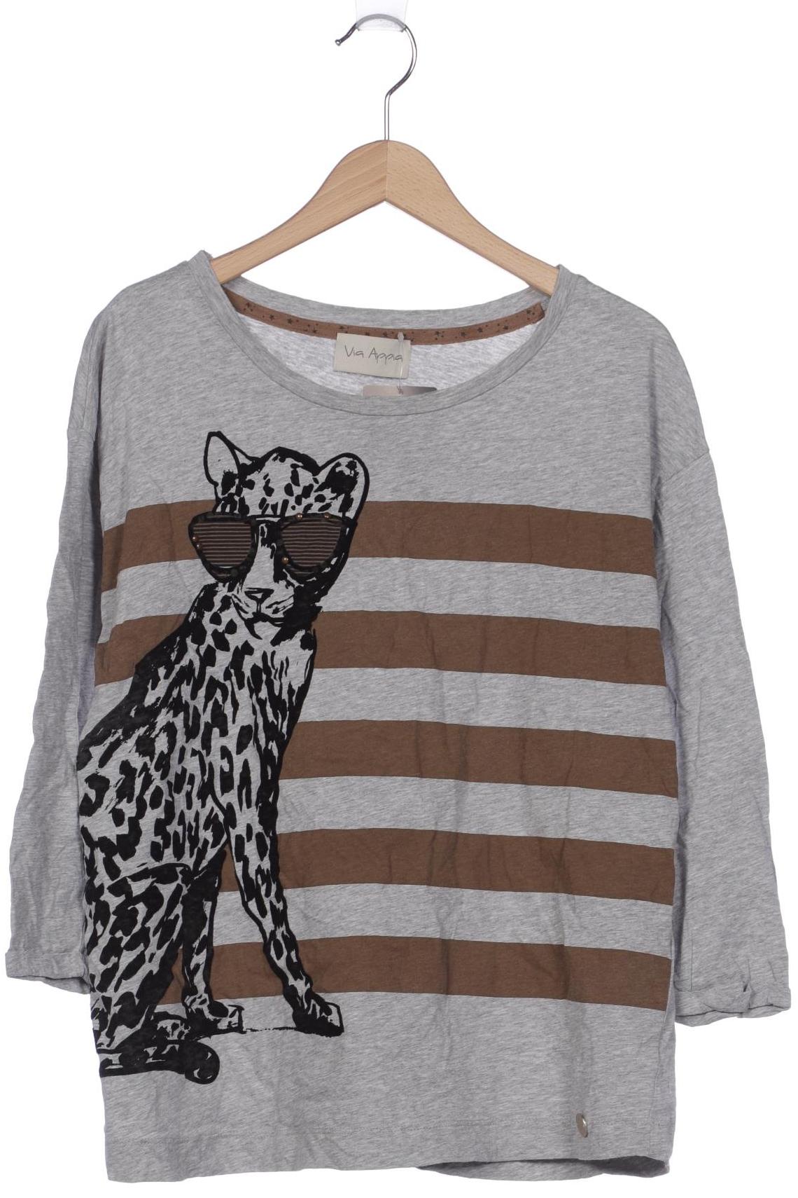 

VIA Appia DUE Damen Langarmshirt, grau, Gr. 38