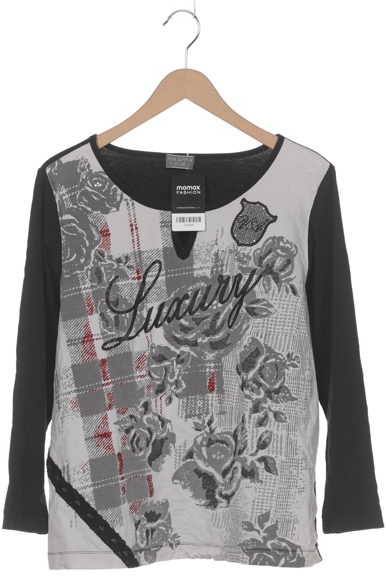 

VIA Appia DUE Damen Langarmshirt, grau, Gr. 48