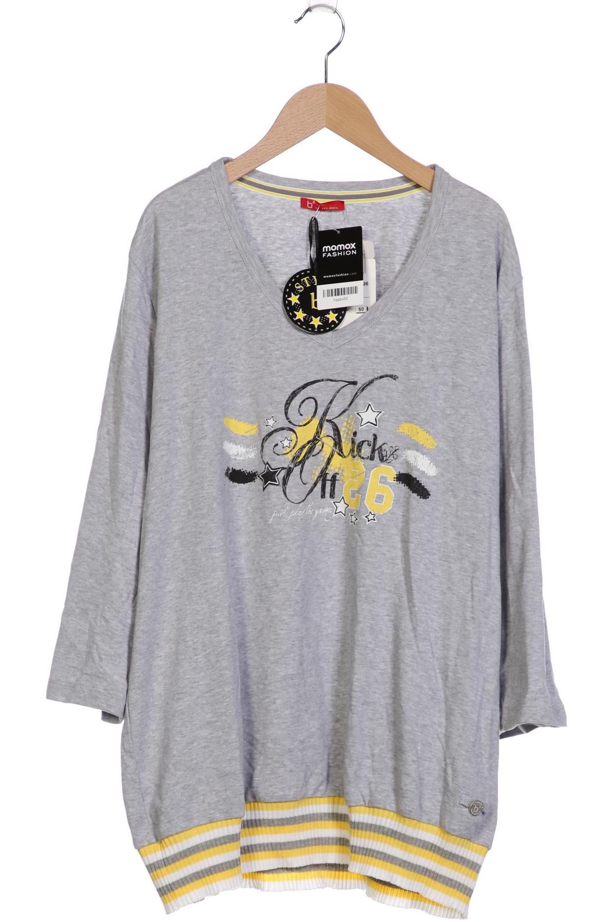 

VIA Appia DUE Damen Langarmshirt, grau, Gr. 50