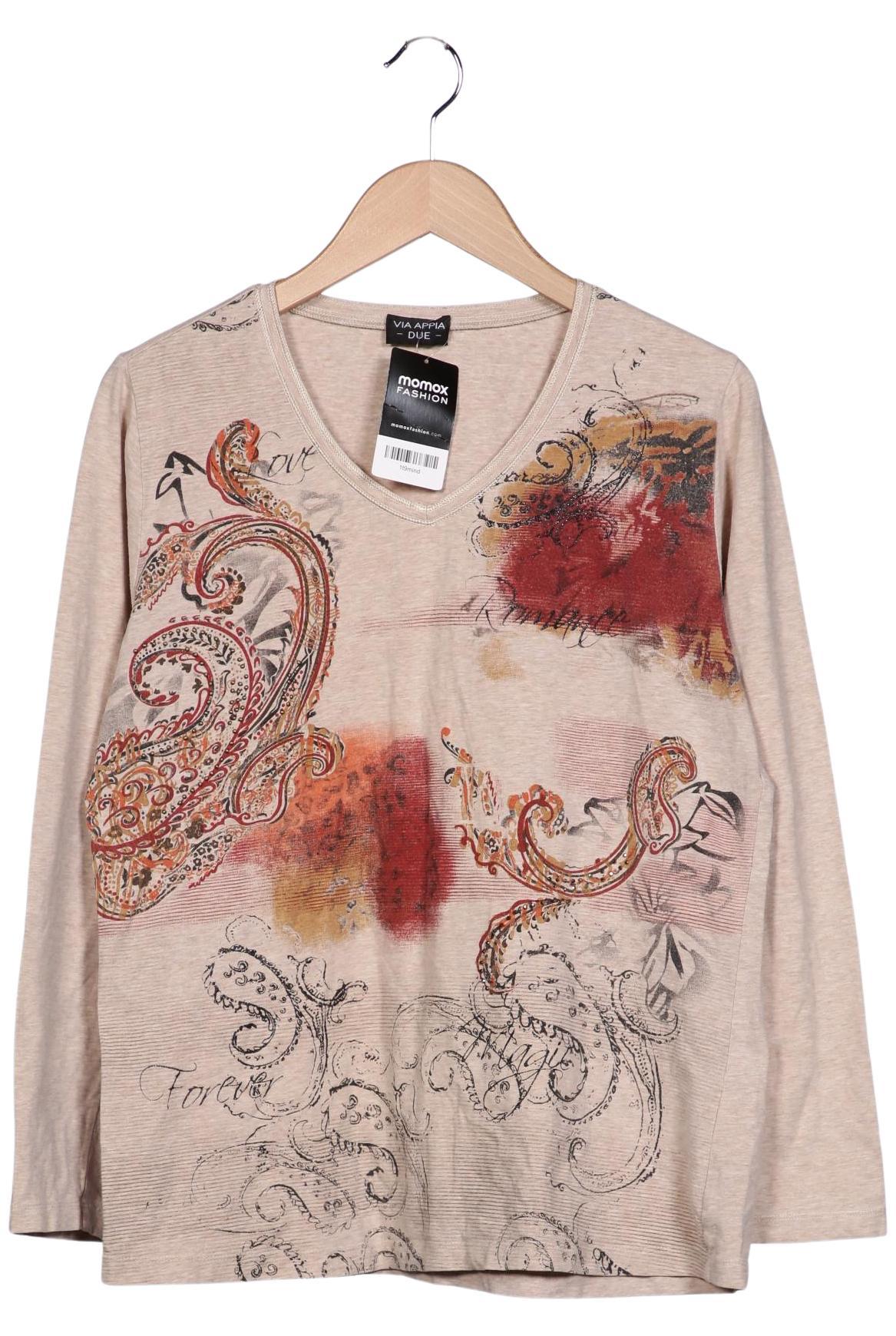 

VIA Appia DUE Damen Langarmshirt, beige, Gr. 44