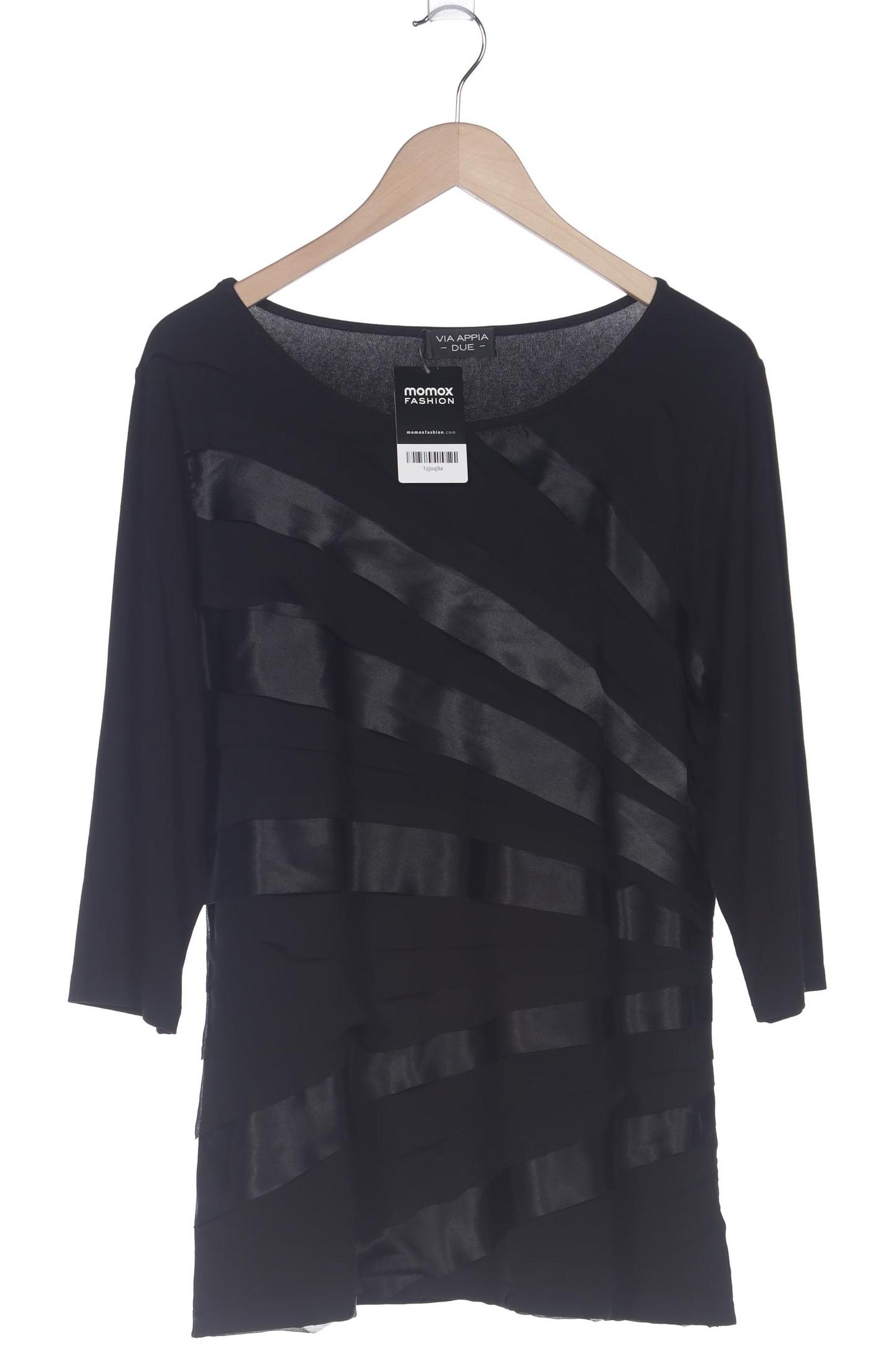 

VIA Appia DUE Damen Langarmshirt, schwarz, Gr. 46