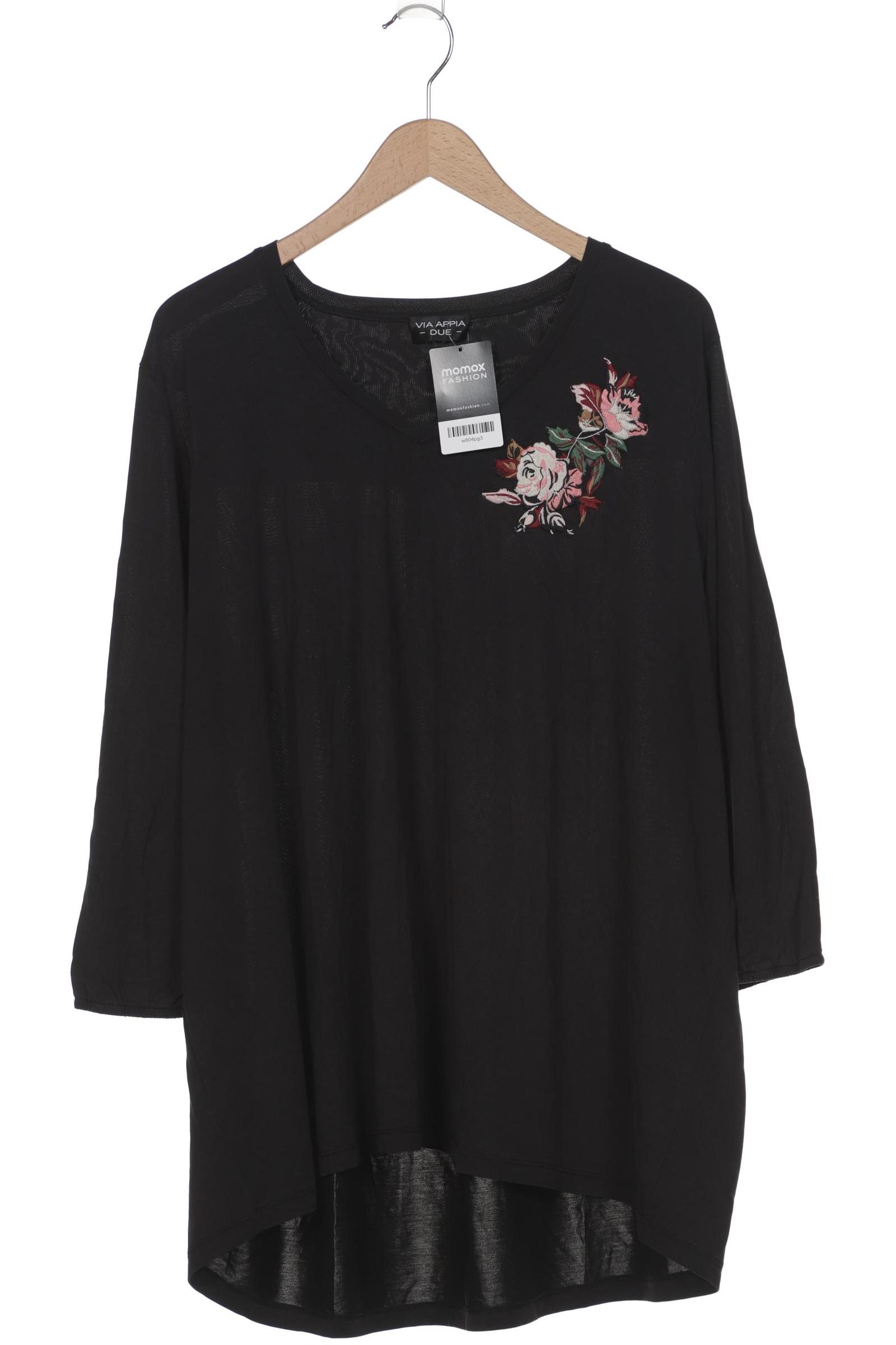 

VIA Appia DUE Damen Langarmshirt, schwarz, Gr. 52