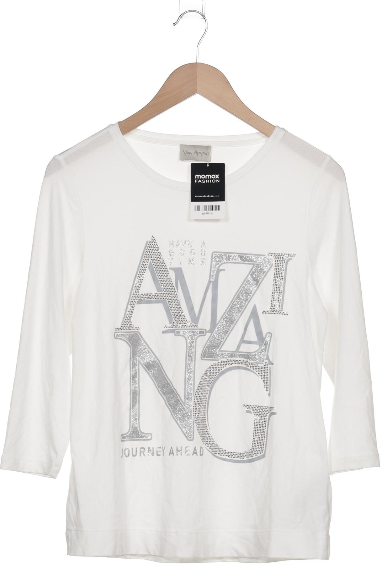 

VIA Appia DUE Damen Langarmshirt, weiß, Gr. 36