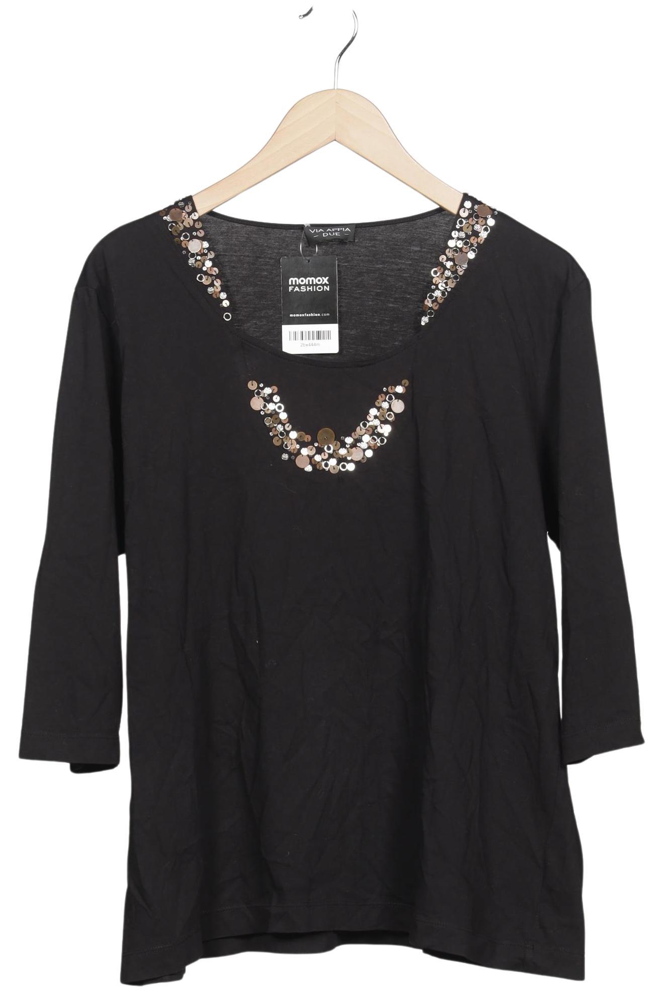 

VIA Appia DUE Damen Langarmshirt, schwarz, Gr. 48