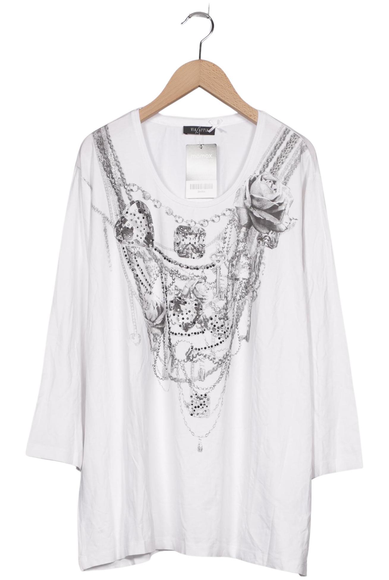

VIA Appia DUE Damen Langarmshirt, weiß, Gr. 48