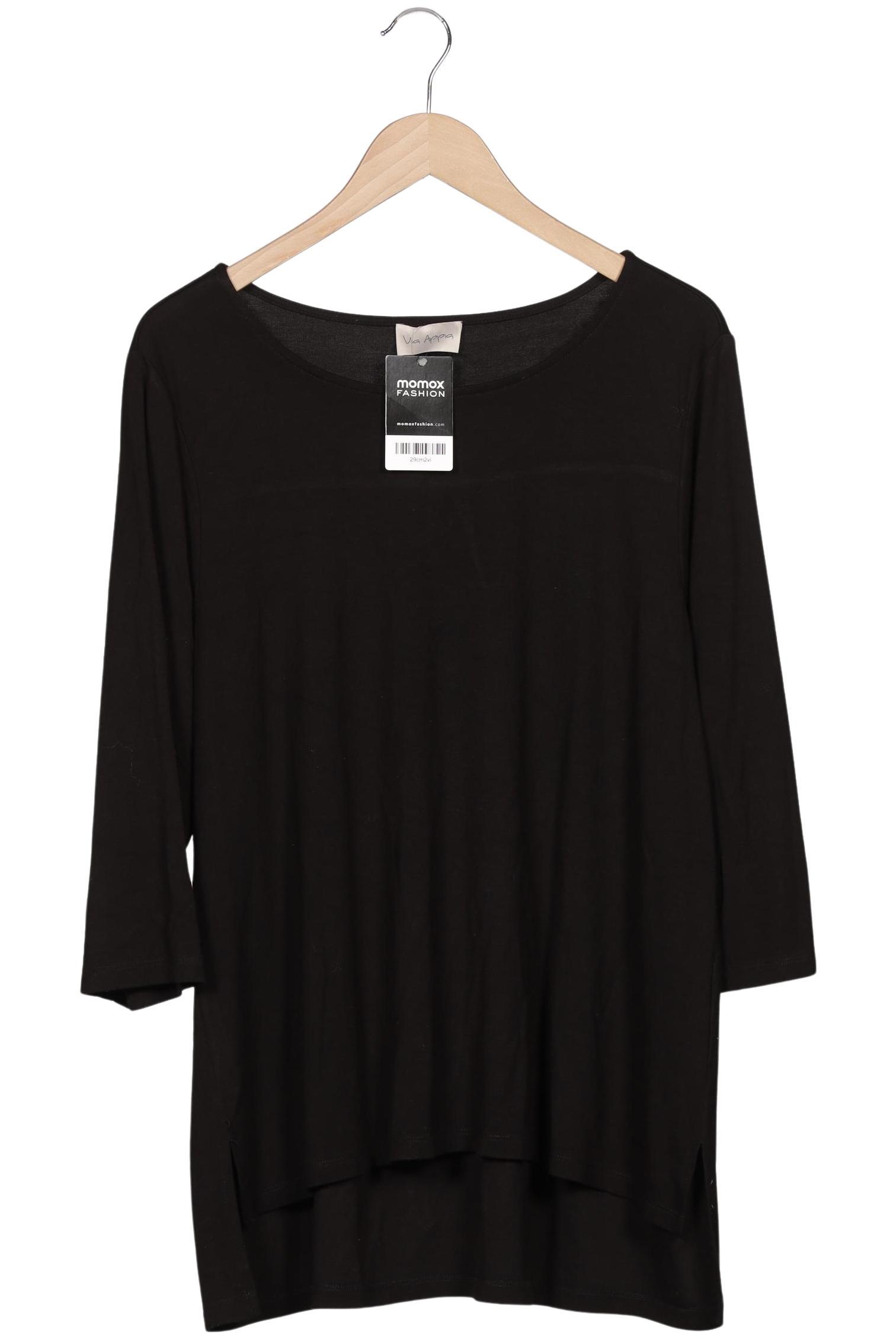 

VIA Appia DUE Damen Langarmshirt, schwarz, Gr. 46
