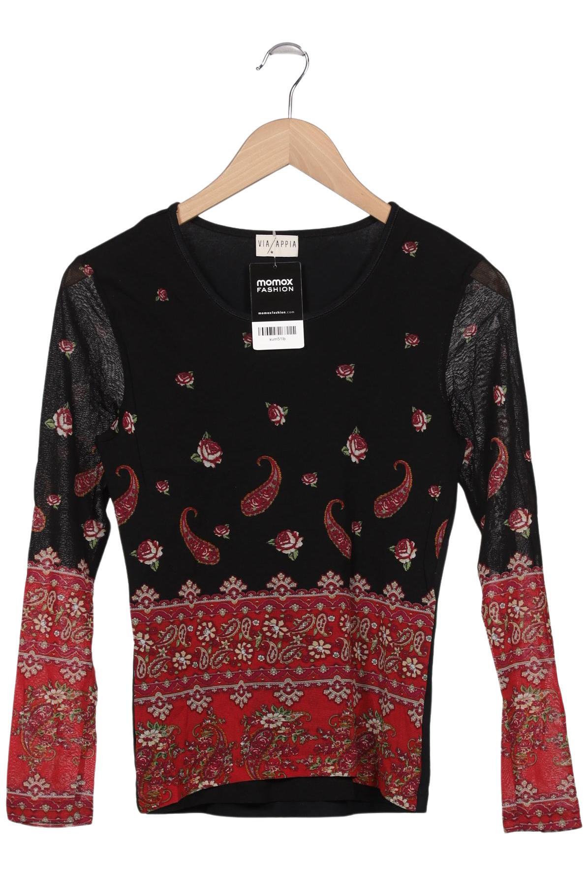 

VIA Appia DUE Damen Langarmshirt, schwarz, Gr. 38