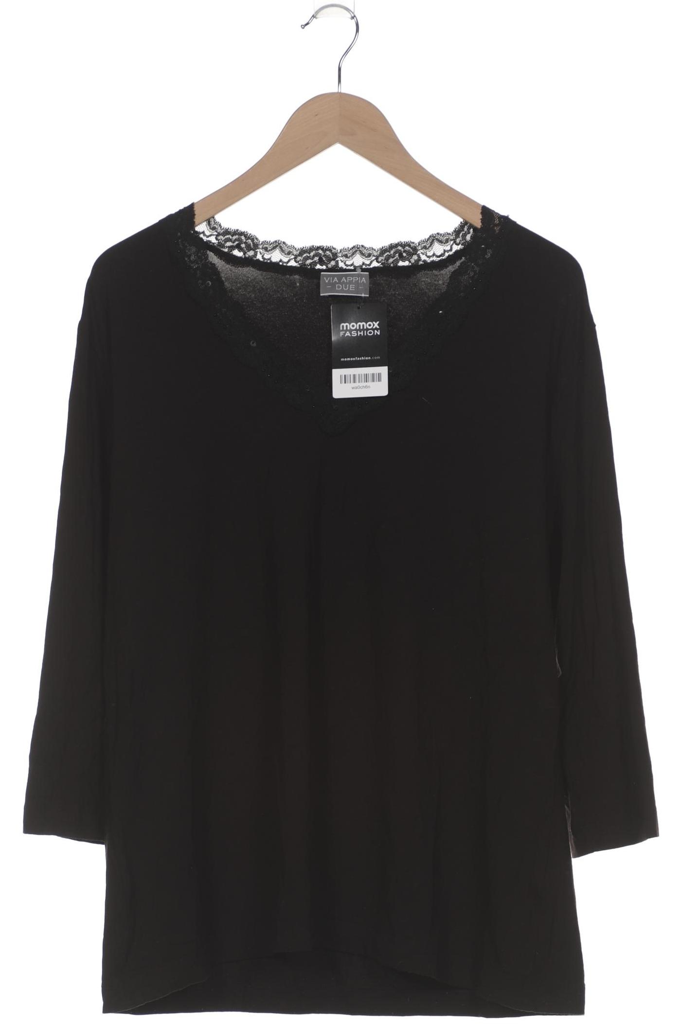 

VIA Appia DUE Damen Langarmshirt, schwarz, Gr. 48