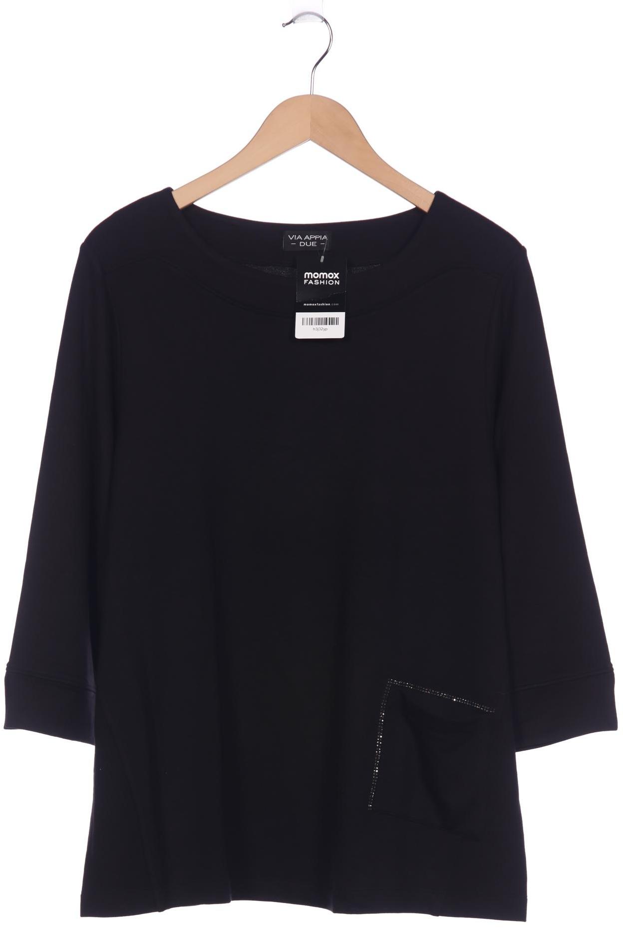 

VIA Appia DUE Damen Langarmshirt, schwarz, Gr. 46