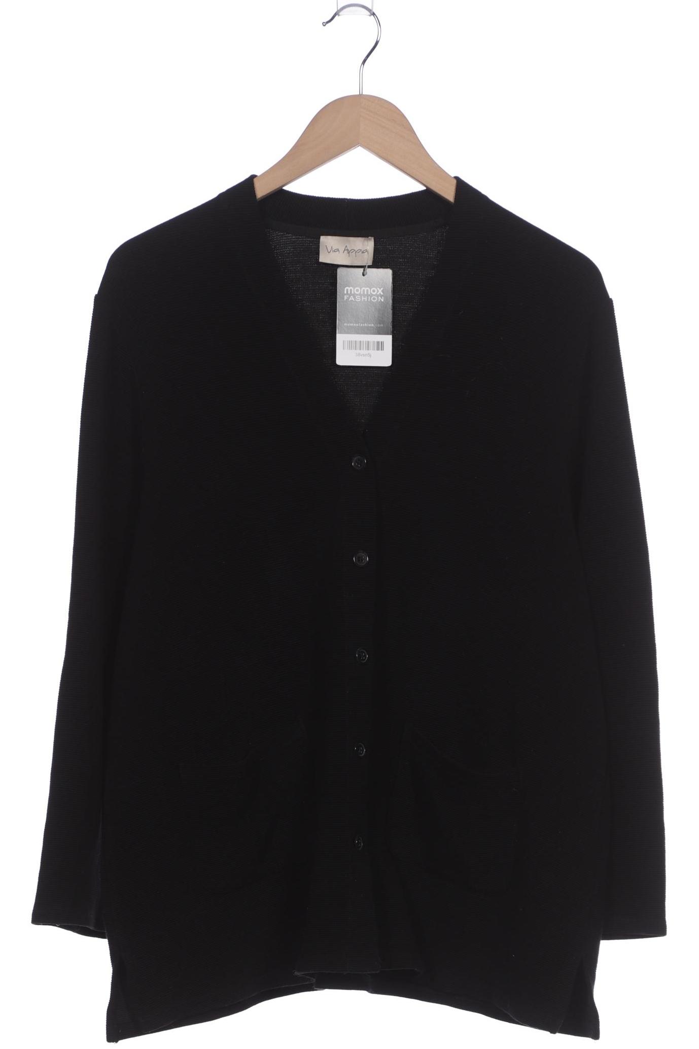 

VIA Appia DUE Damen Strickjacke, schwarz, Gr. 46