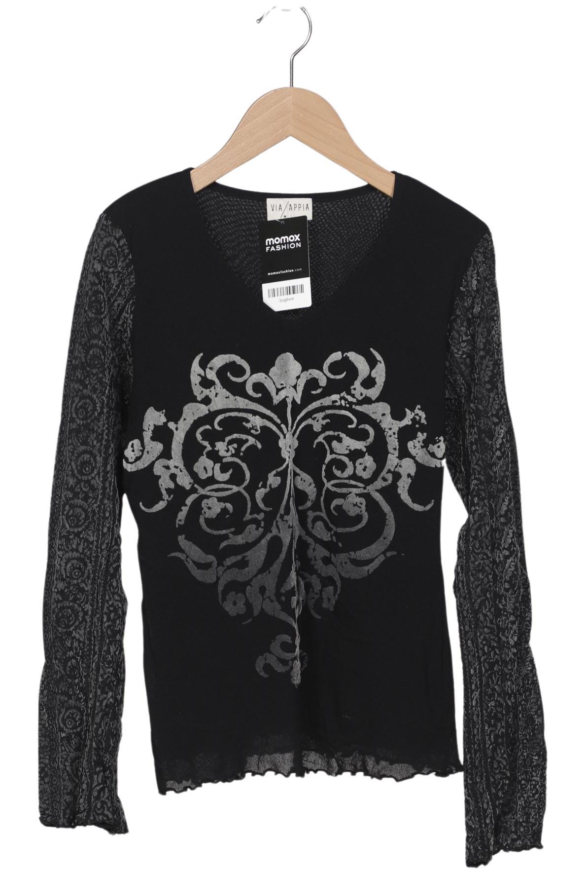 

VIA Appia DUE Damen Langarmshirt, schwarz, Gr. 36