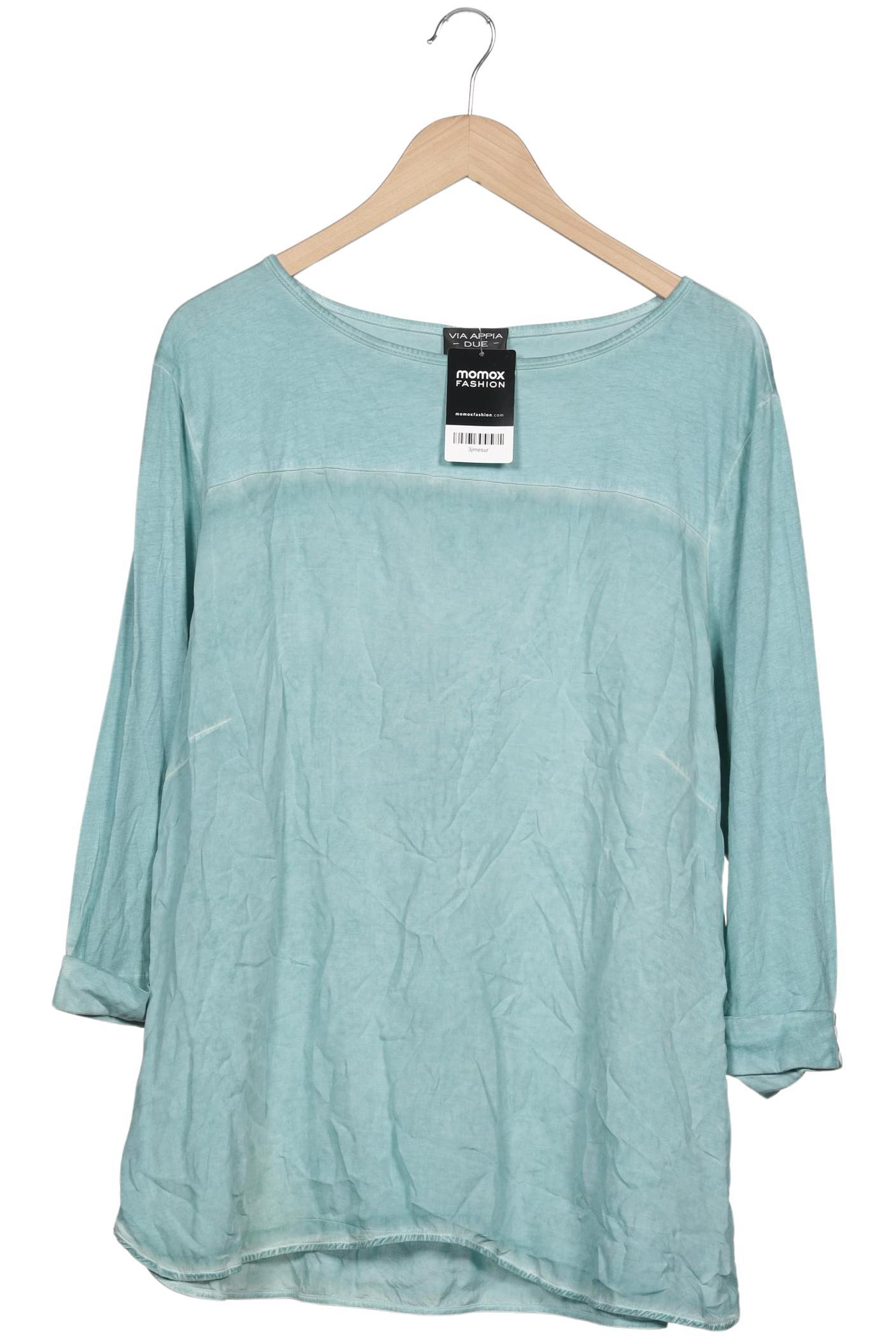 

VIA Appia DUE Damen Langarmshirt, türkis, Gr. 50