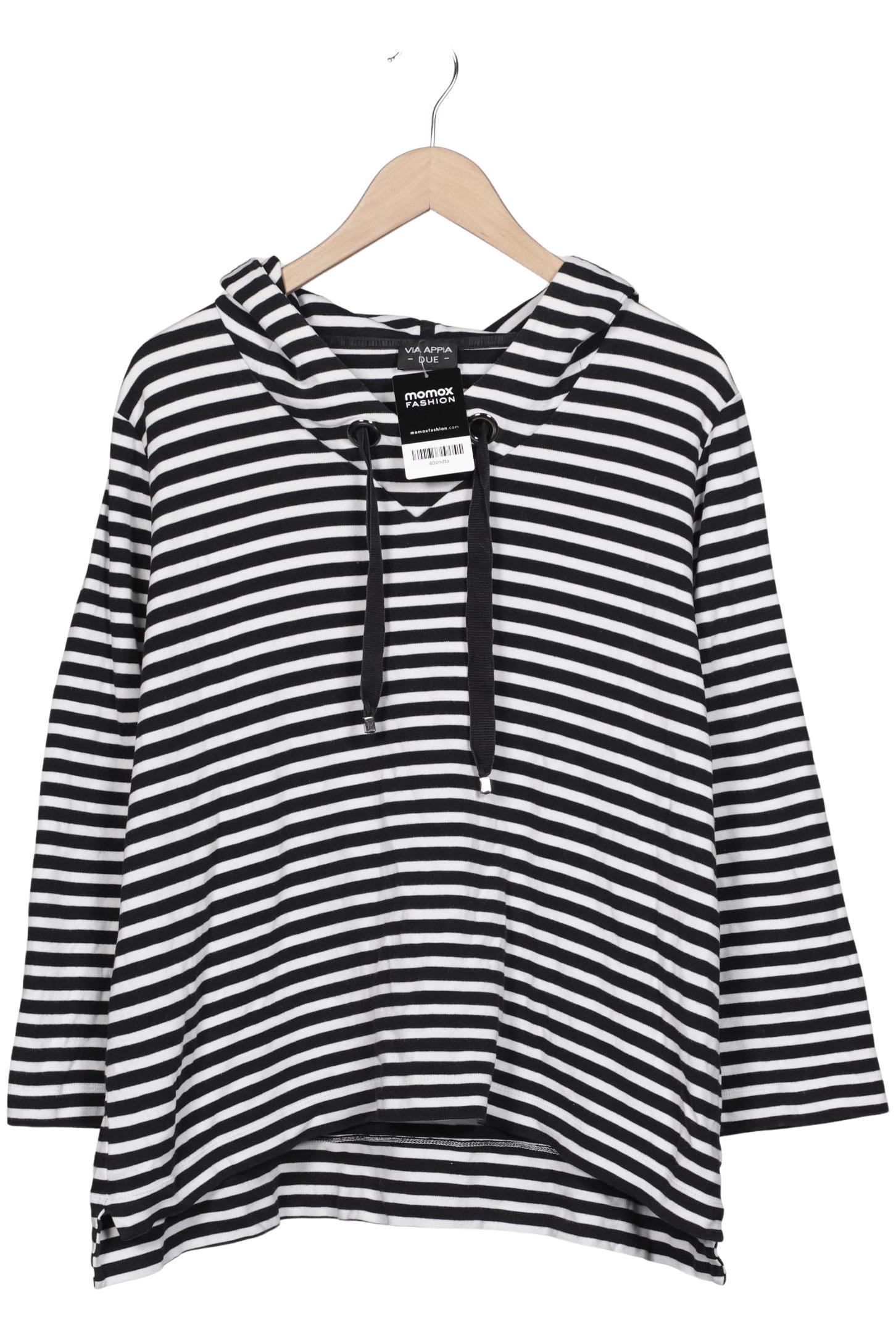 

VIA Appia DUE Damen Kapuzenpullover, schwarz, Gr. 48