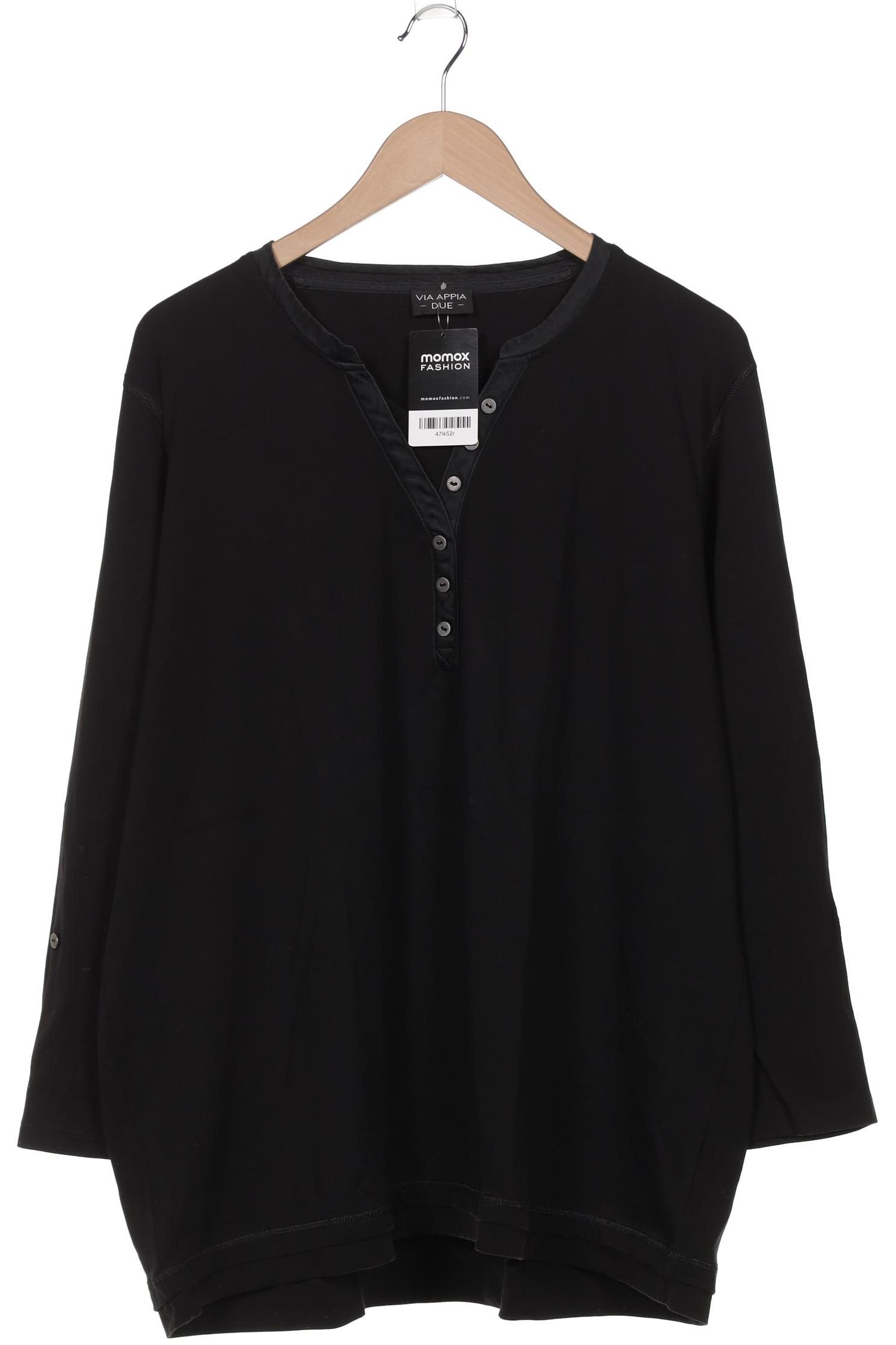 

VIA Appia DUE Damen Langarmshirt, schwarz, Gr. 52