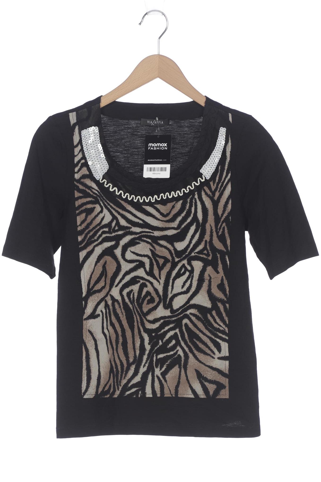 

VIA Appia DUE Damen T-Shirt, schwarz, Gr. 38