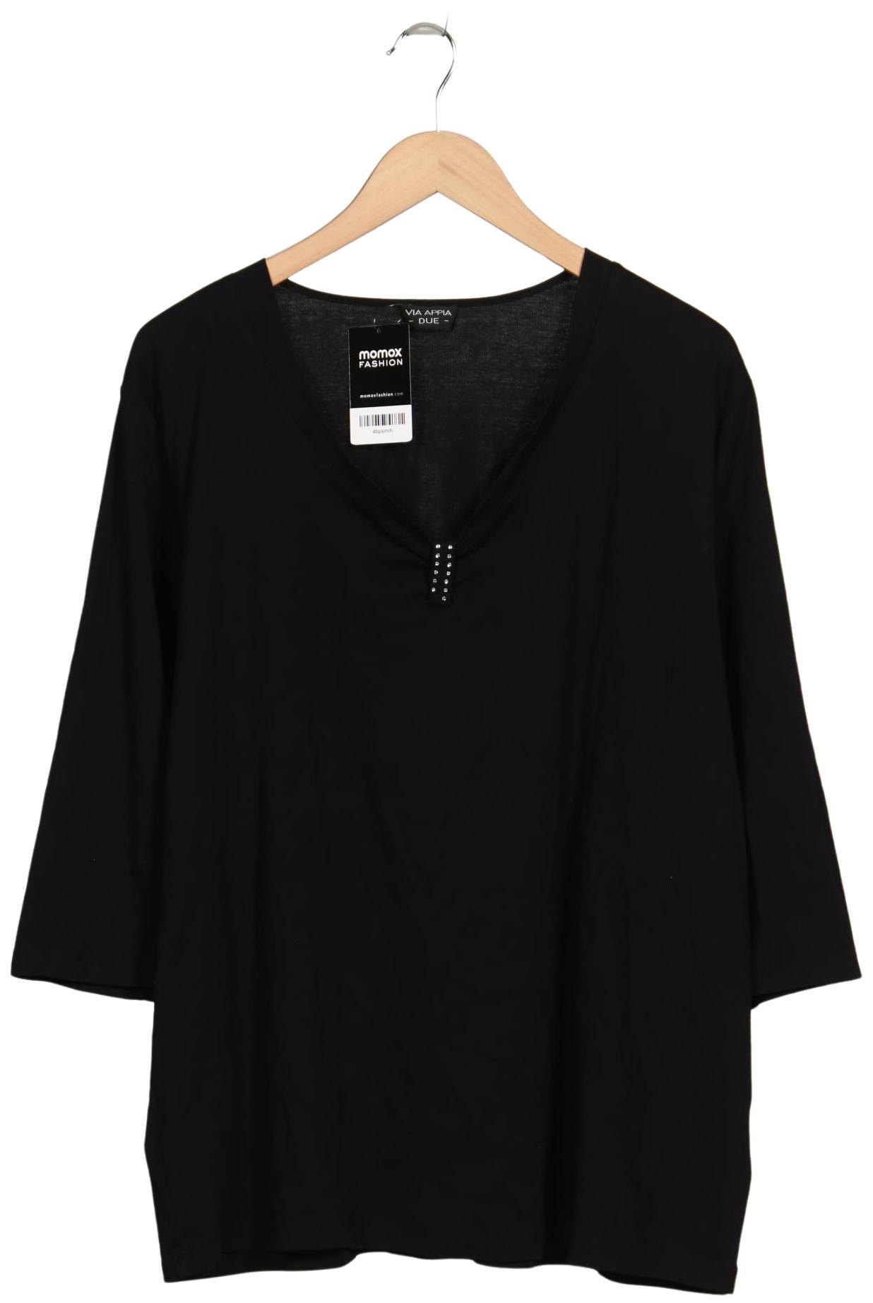 

VIA Appia DUE Damen Langarmshirt, schwarz, Gr. 52