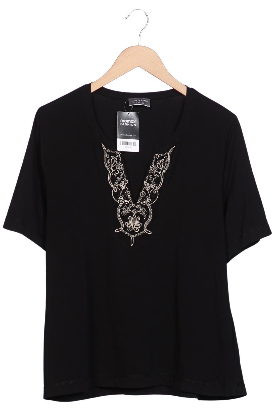 

VIA Appia DUE Damen T-Shirt, schwarz, Gr. 46
