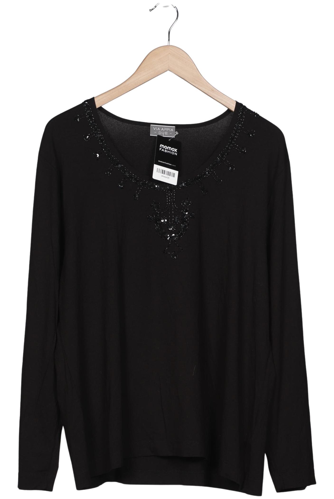 

VIA Appia DUE Damen Langarmshirt, schwarz, Gr. 48