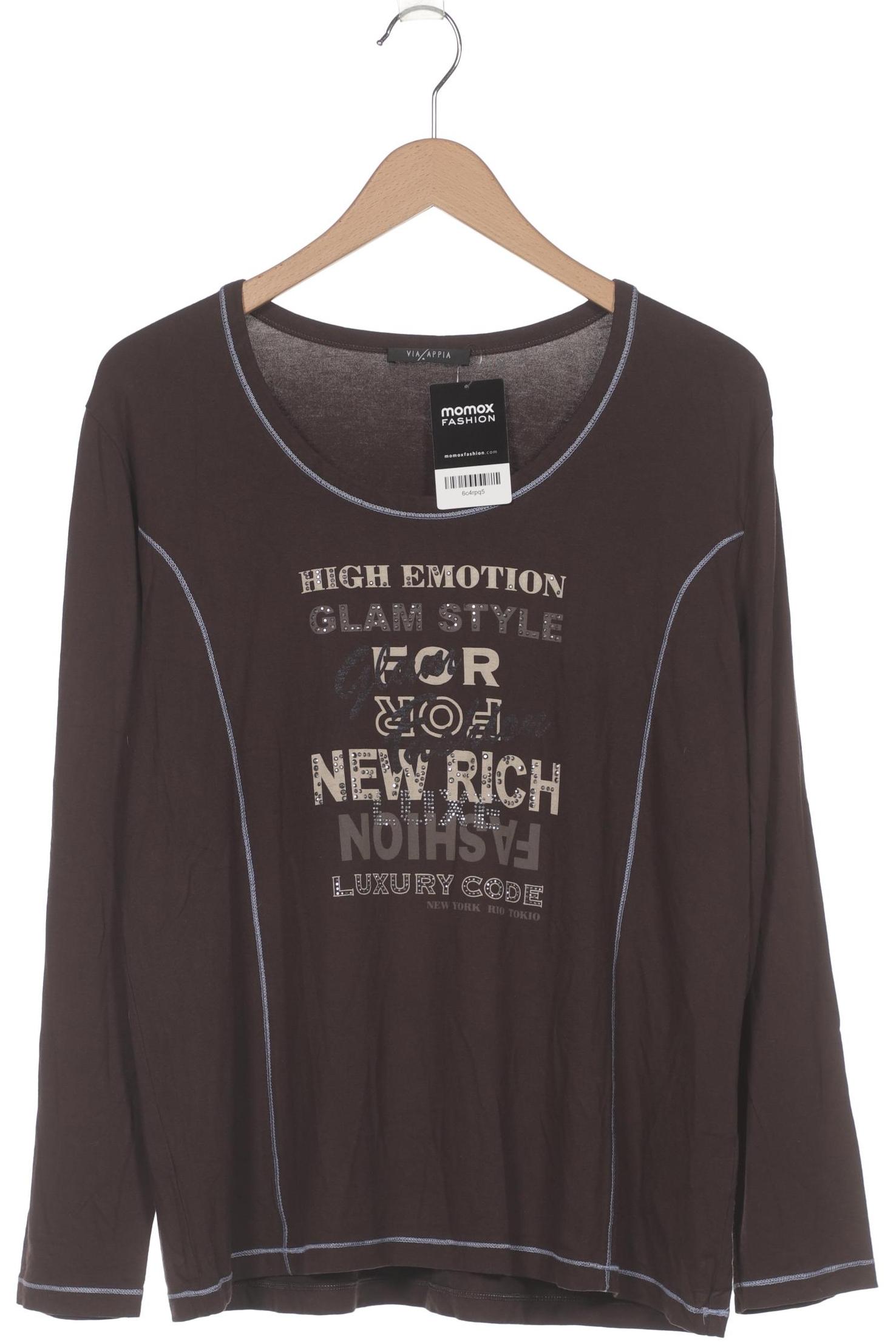 

VIA Appia DUE Damen Langarmshirt, braun, Gr. 46