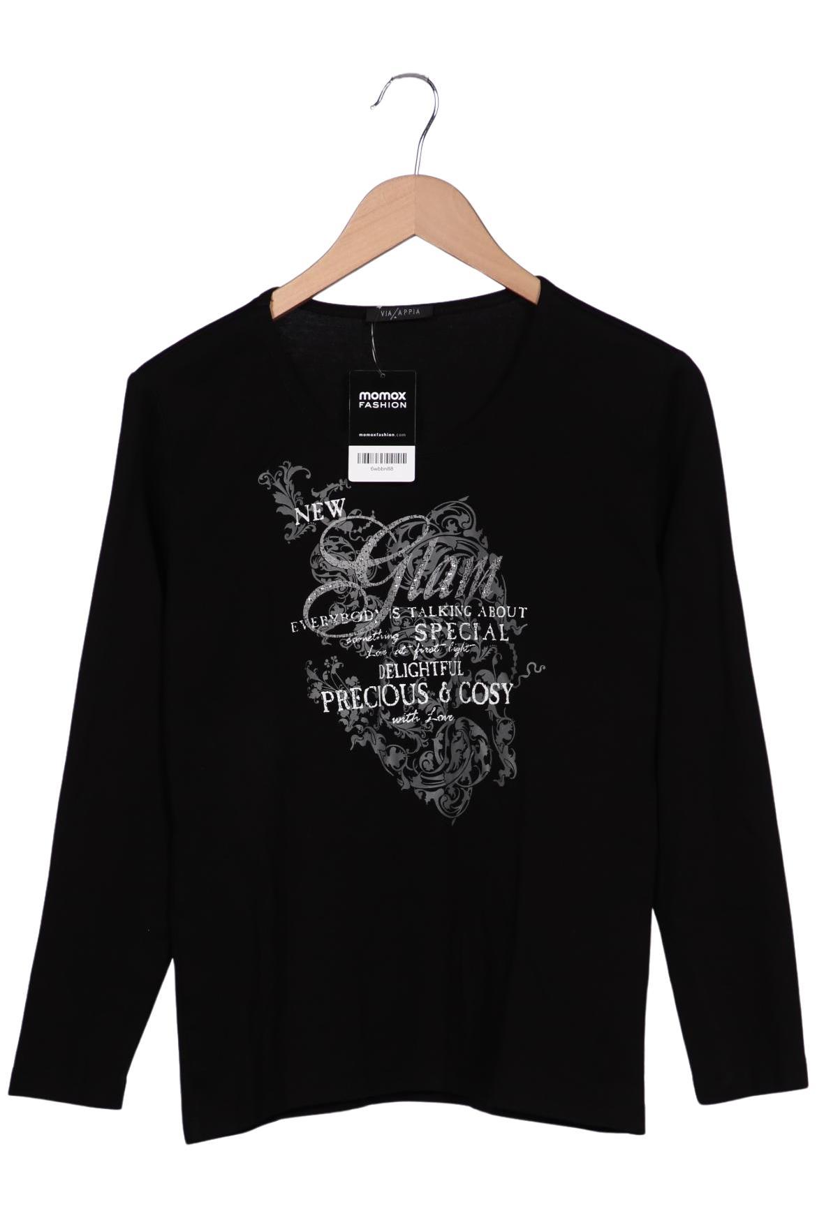 

VIA Appia DUE Damen Langarmshirt, schwarz, Gr. 42