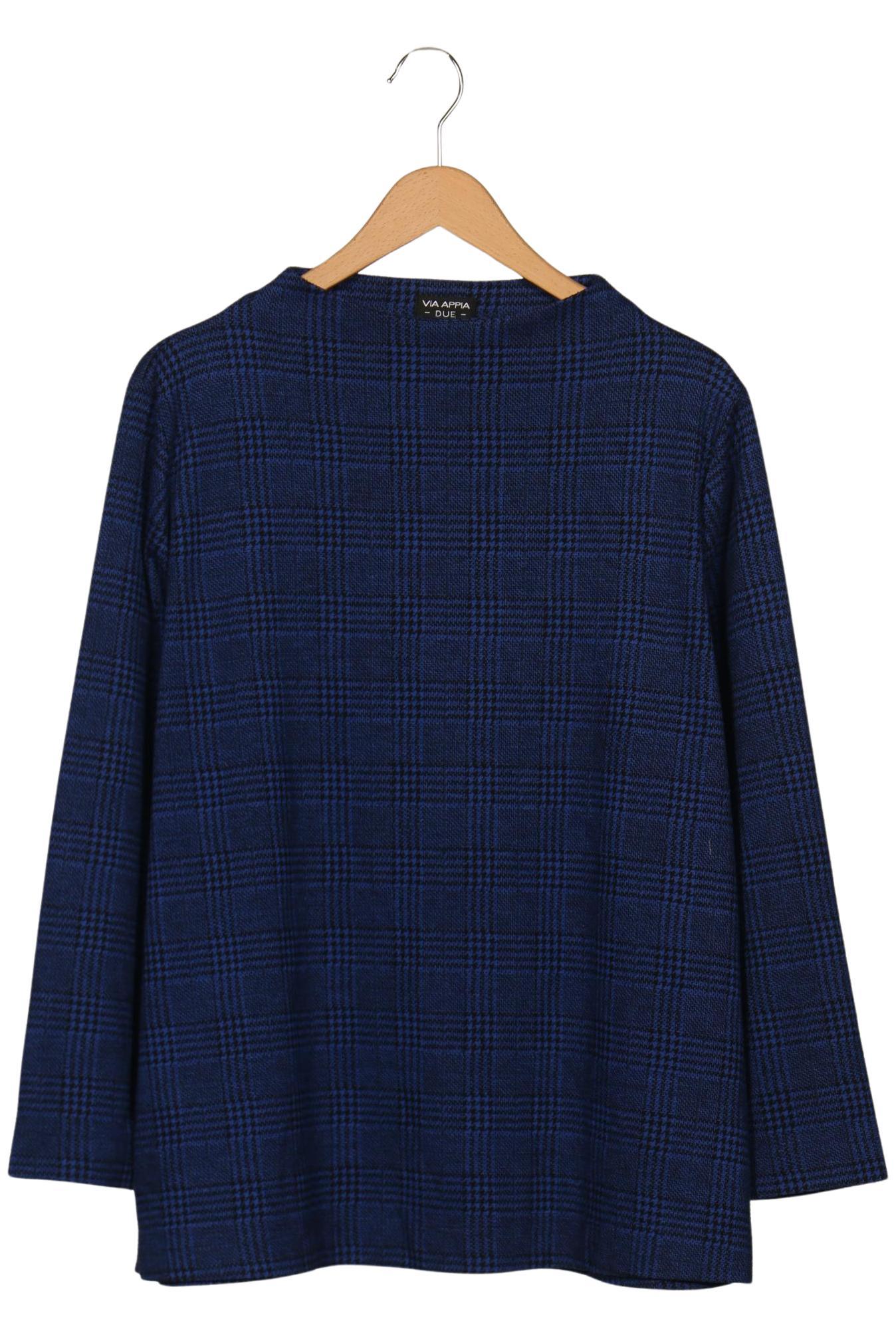 

VIA Appia DUE Damen Langarmshirt, blau, Gr. 46