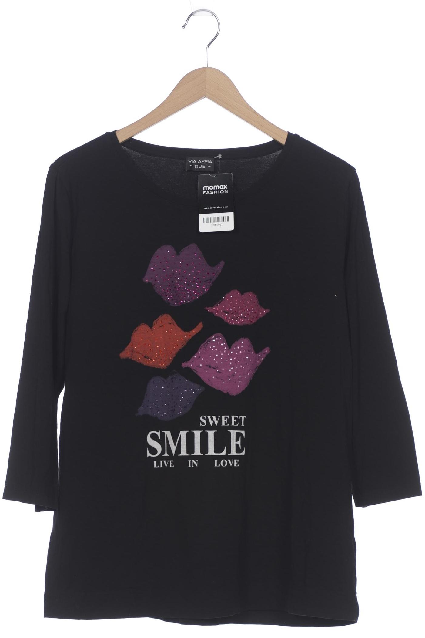 

VIA Appia DUE Damen Langarmshirt, schwarz, Gr. 46