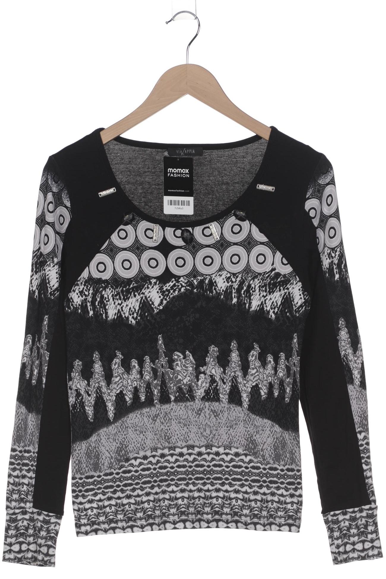 

VIA Appia DUE Damen Langarmshirt, schwarz, Gr. 36
