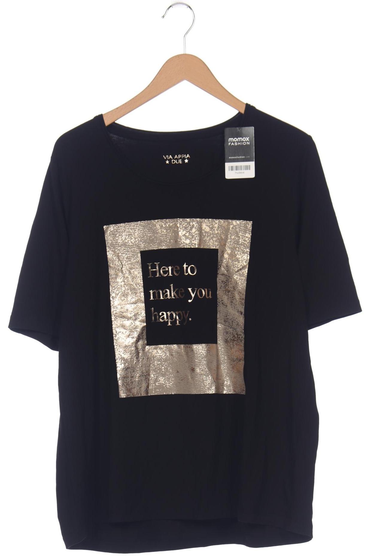 

VIA Appia DUE Damen T-Shirt, schwarz, Gr. 46