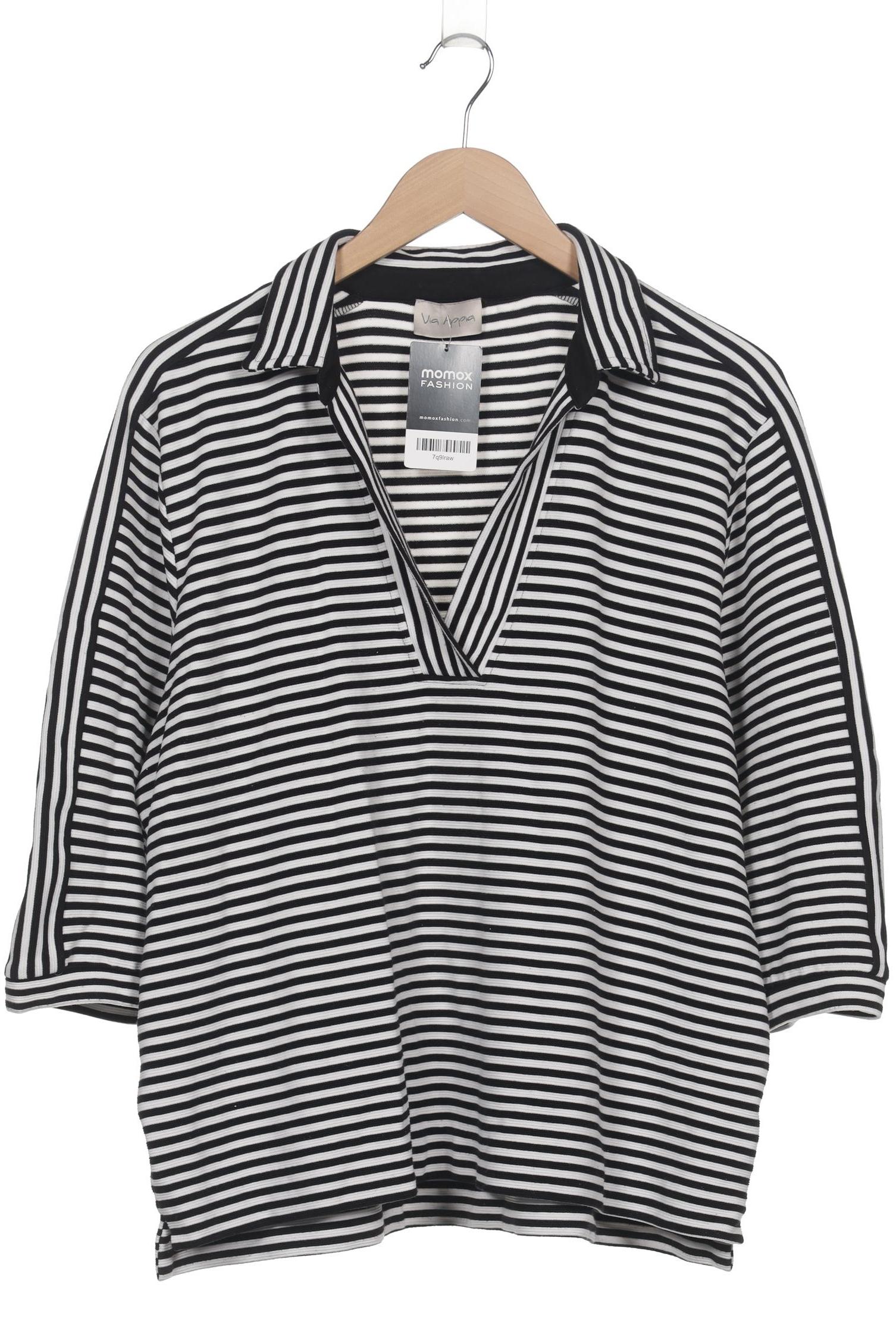 

VIA Appia DUE Damen Langarmshirt, schwarz, Gr. 46