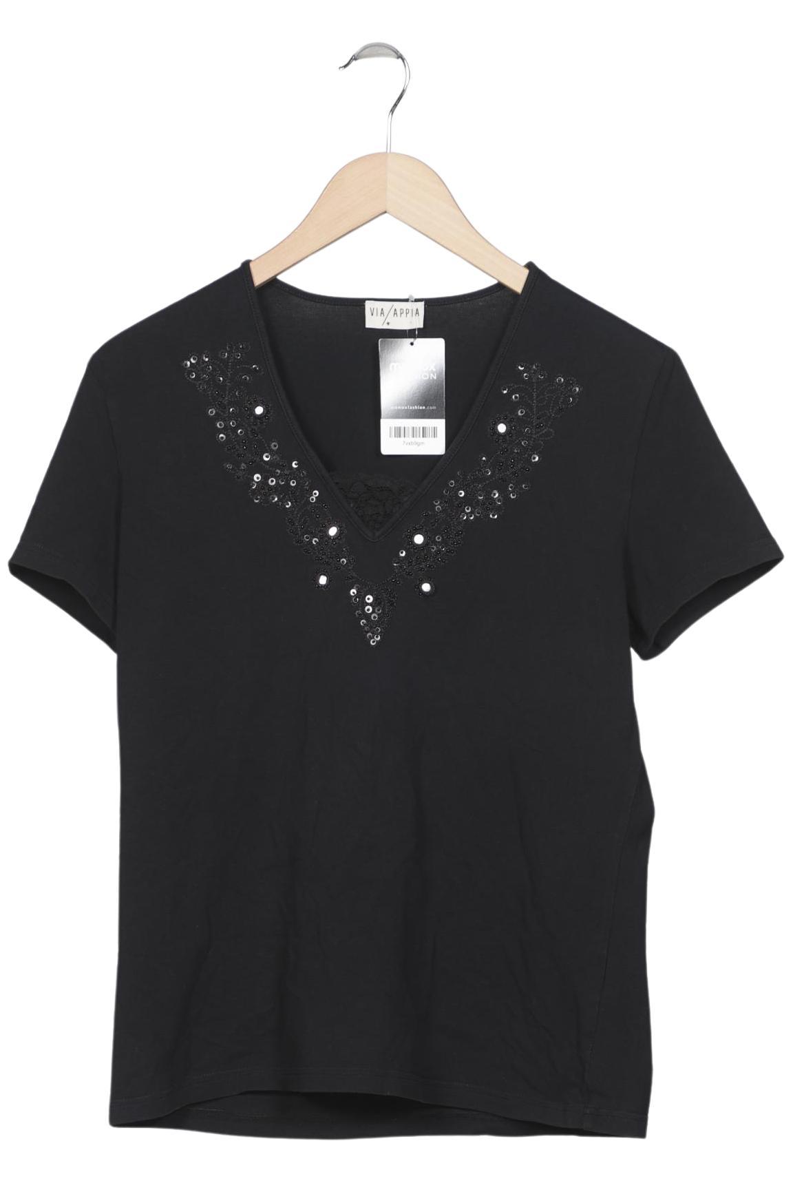 

VIA Appia DUE Damen T-Shirt, schwarz, Gr. 44