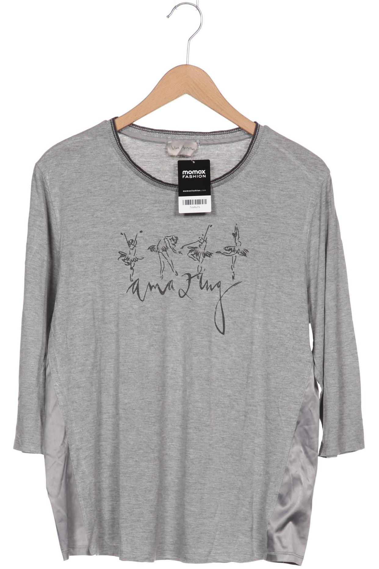 

VIA Appia DUE Damen Langarmshirt, grau, Gr. 46