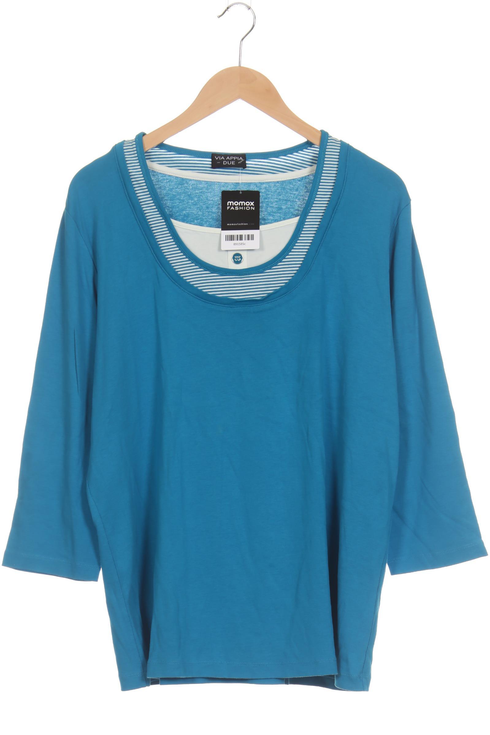 

VIA Appia DUE Damen Langarmshirt, türkis, Gr. 50