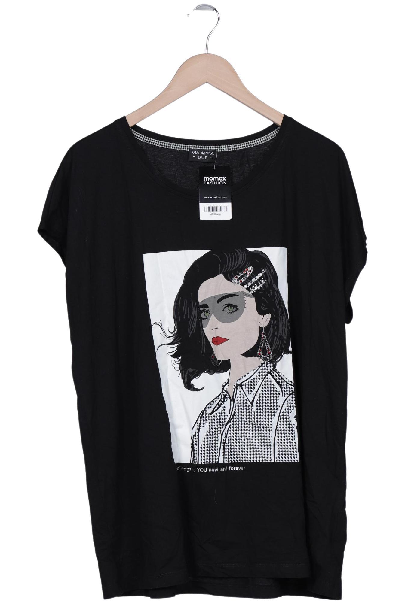 

VIA Appia DUE Damen T-Shirt, schwarz, Gr. 44
