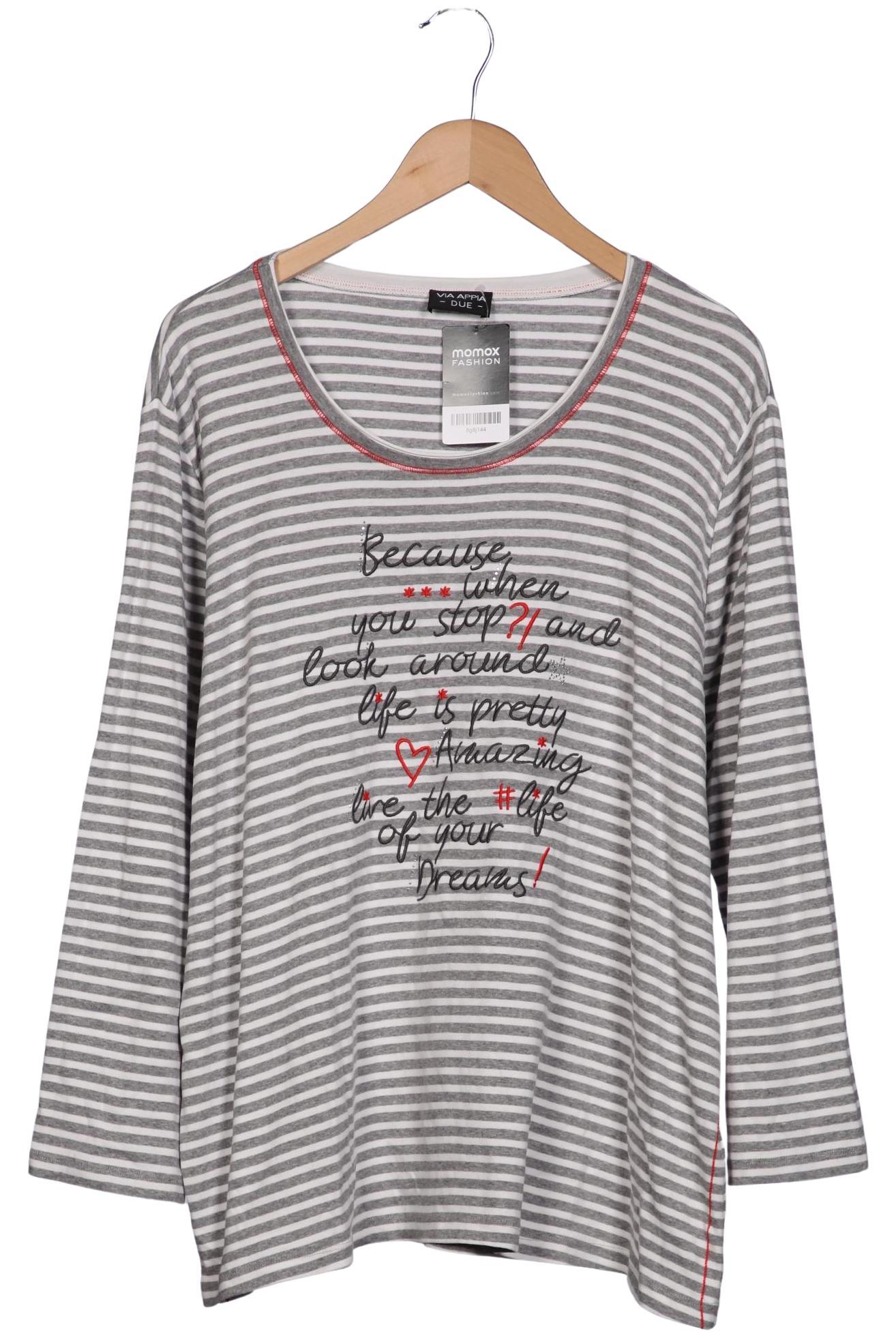 

VIA Appia DUE Damen Langarmshirt, grau, Gr. 50