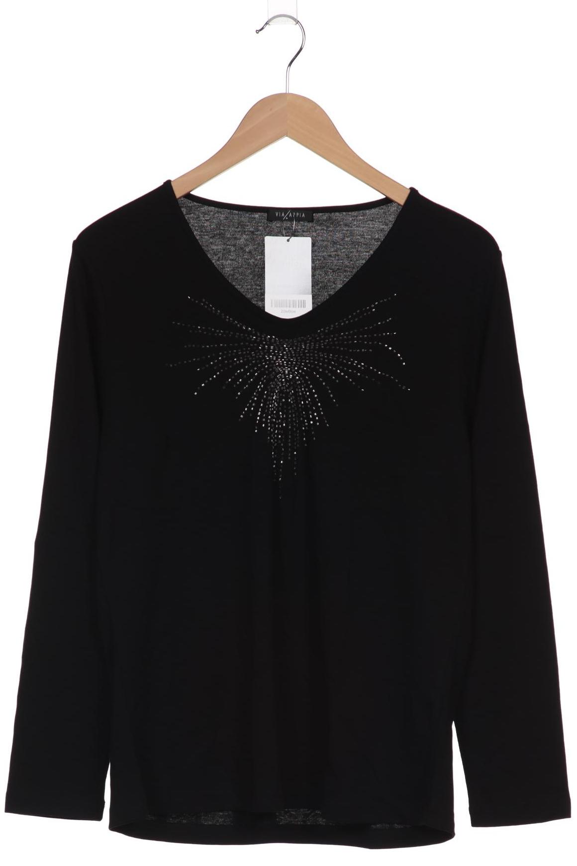 

VIA Appia DUE Damen Langarmshirt, schwarz, Gr. 44