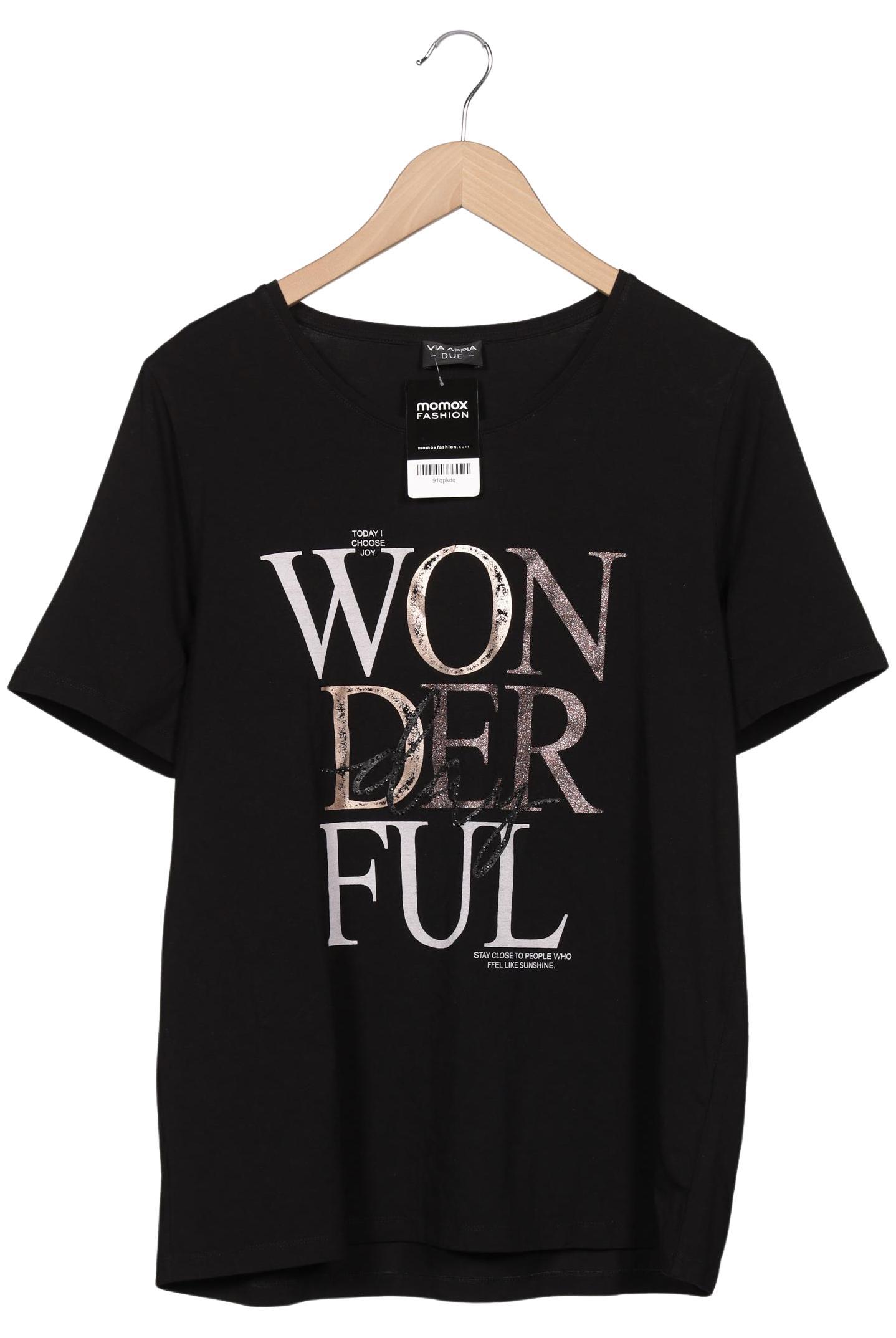 

VIA Appia DUE Damen T-Shirt, schwarz, Gr. 42