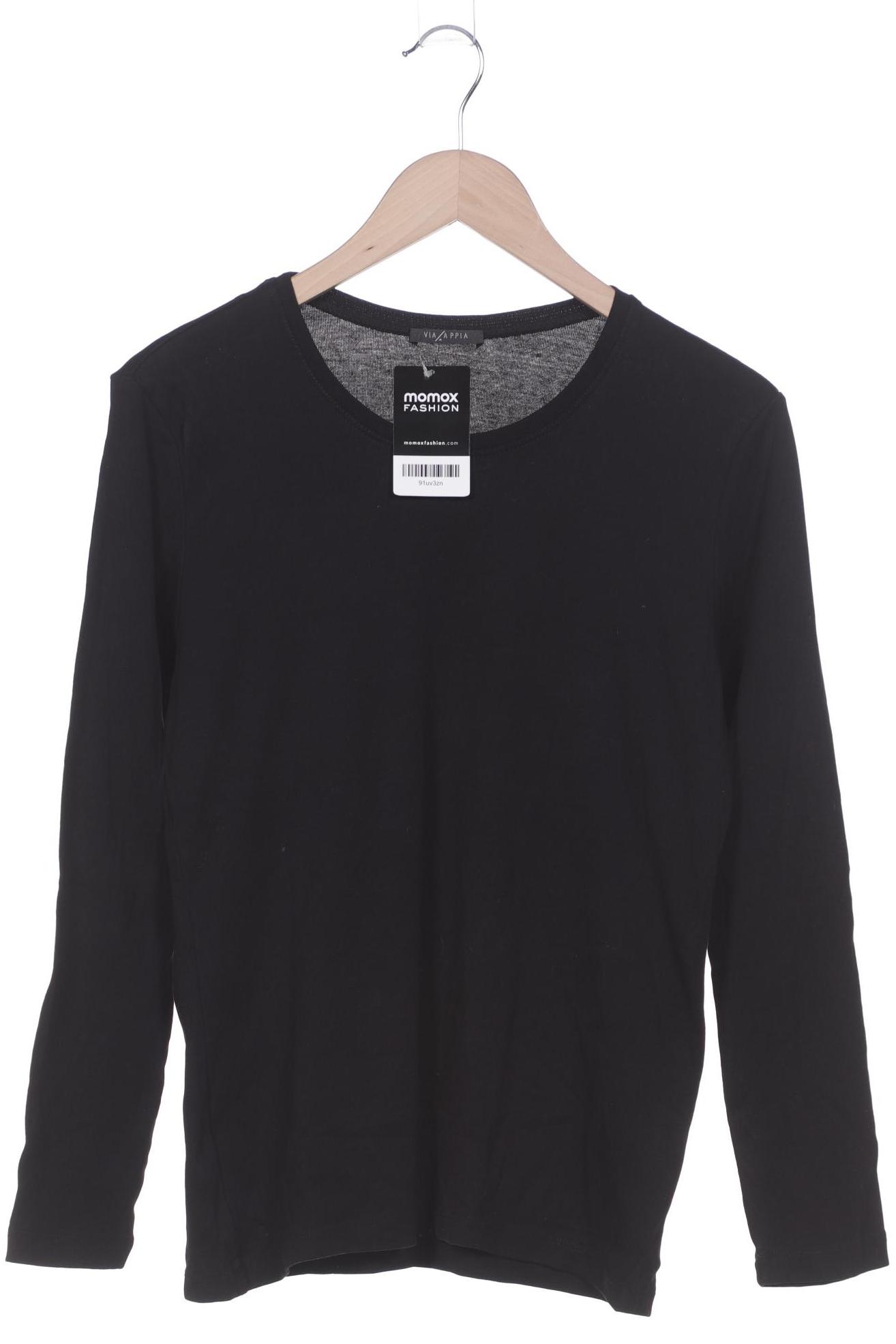 

VIA Appia DUE Damen Langarmshirt, schwarz, Gr. 42