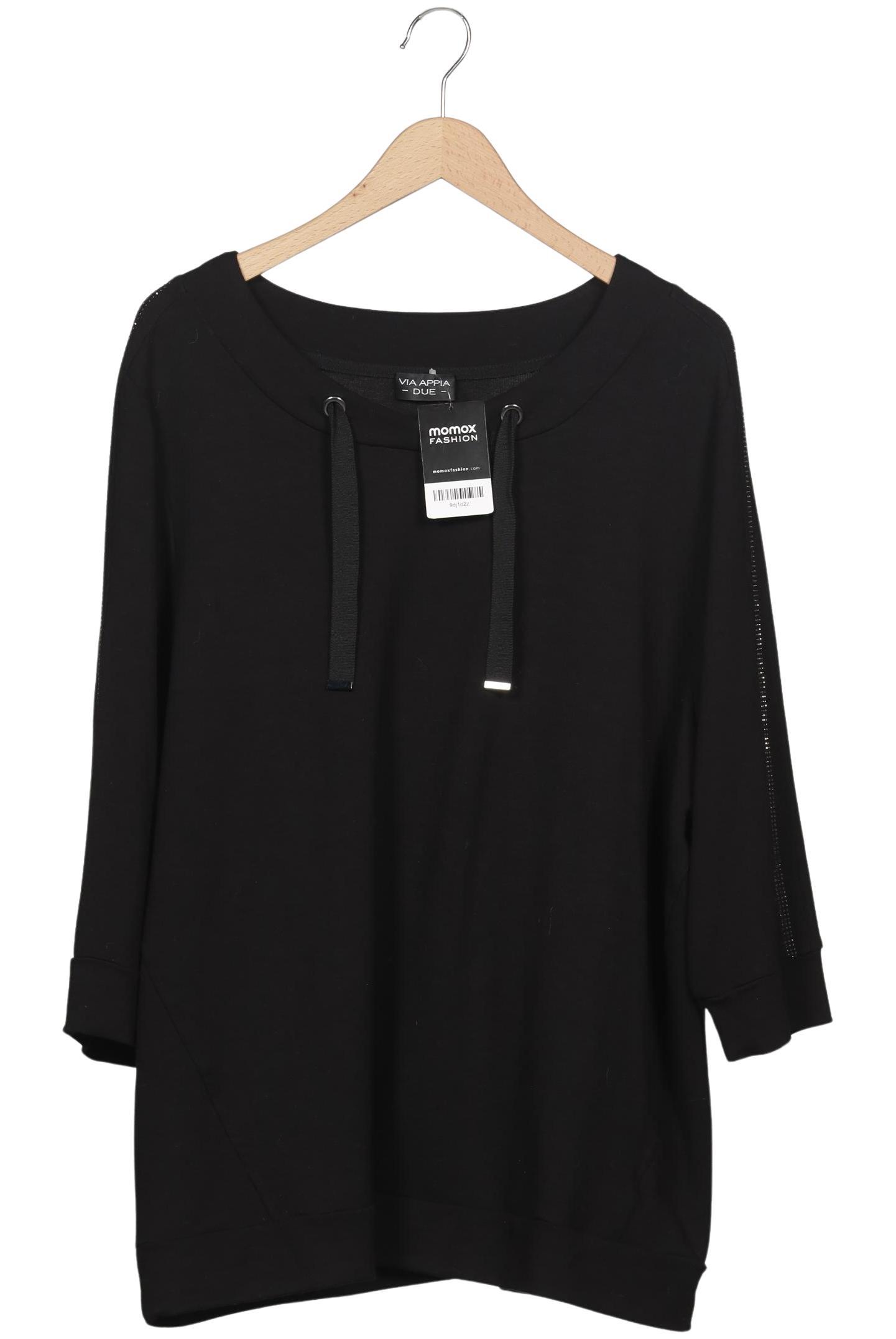 

VIA Appia DUE Damen Sweatshirt, schwarz, Gr. 52