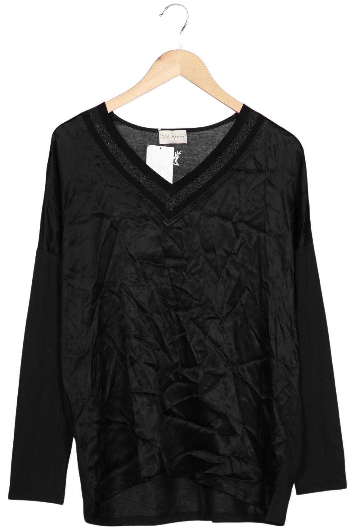 

VIA Appia DUE Damen Langarmshirt, schwarz, Gr. 44