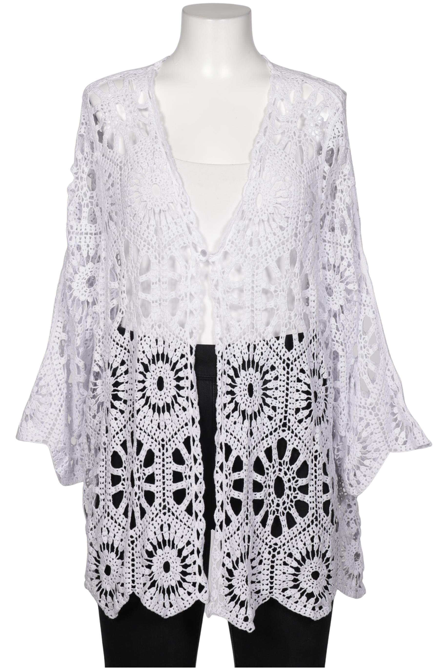 

VIA Appia DUE Damen Strickjacke, weiß, Gr. 52