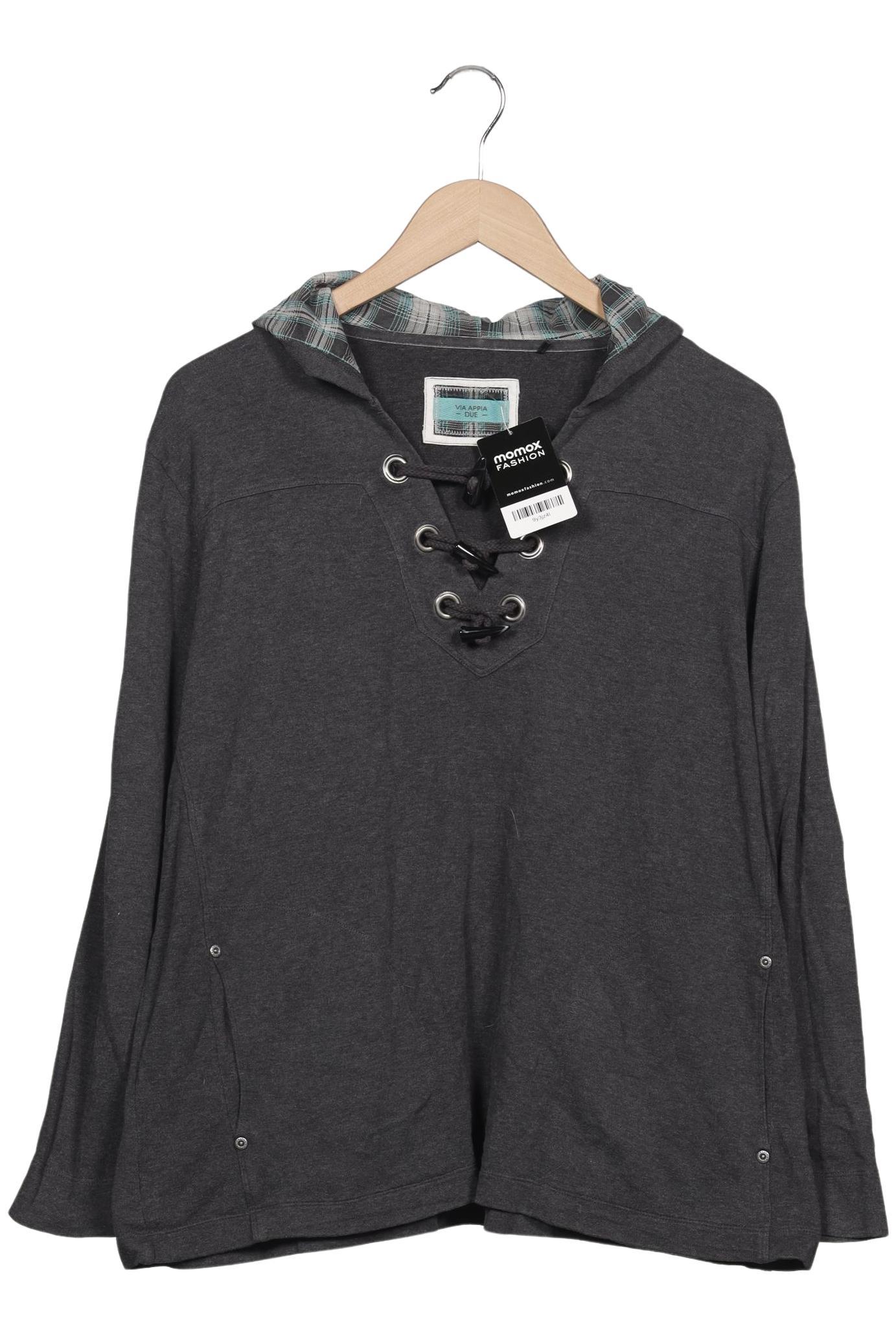 

VIA Appia DUE Damen Kapuzenpullover, grau, Gr. 46