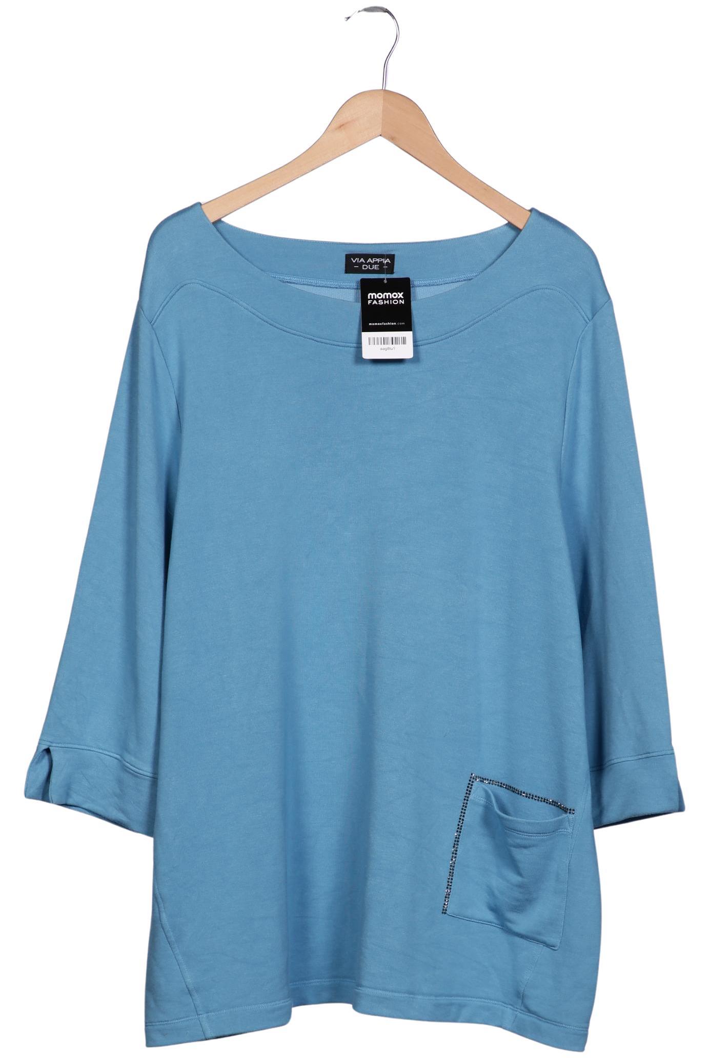 

VIA Appia DUE Damen Langarmshirt, blau, Gr. 52