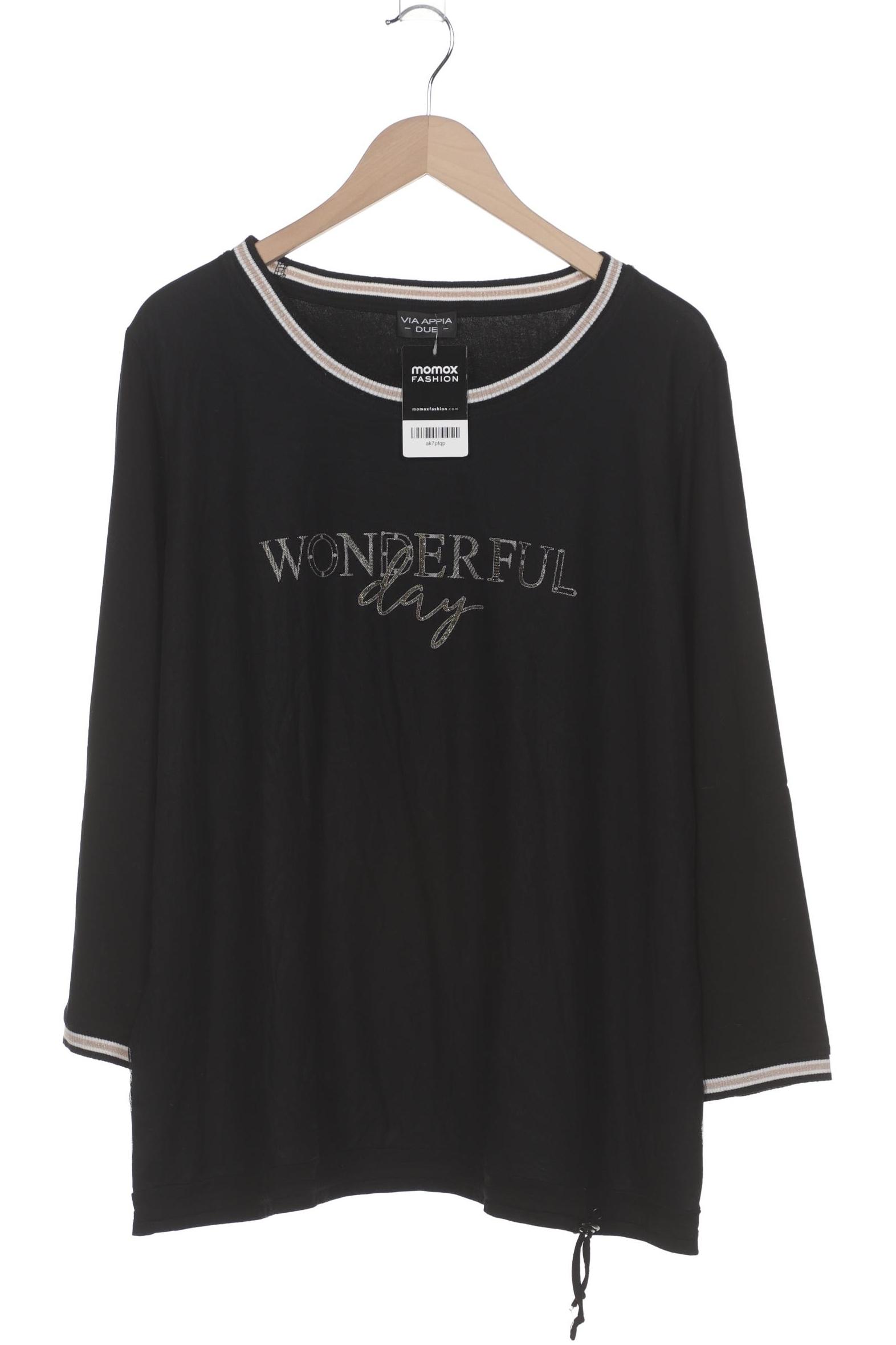

VIA Appia DUE Damen Langarmshirt, schwarz, Gr. 50