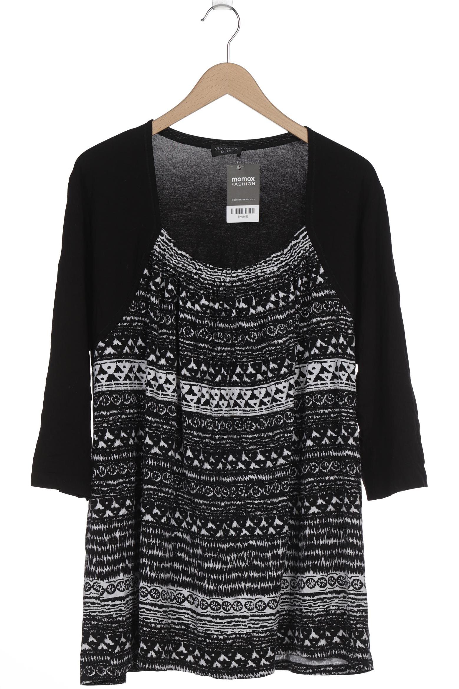 

VIA Appia DUE Damen Langarmshirt, schwarz, Gr. 52