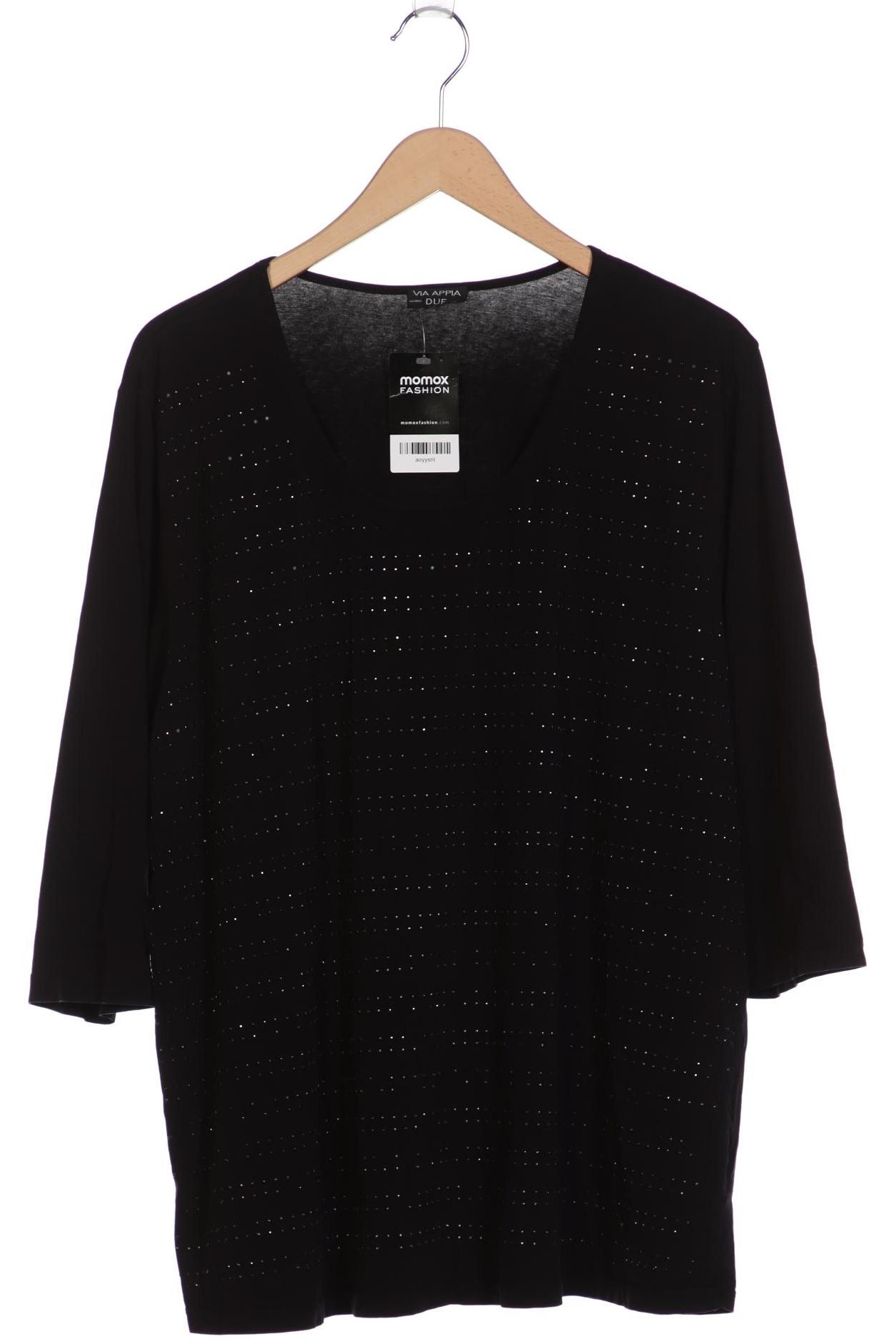 

VIA Appia DUE Damen Langarmshirt, schwarz, Gr. 52
