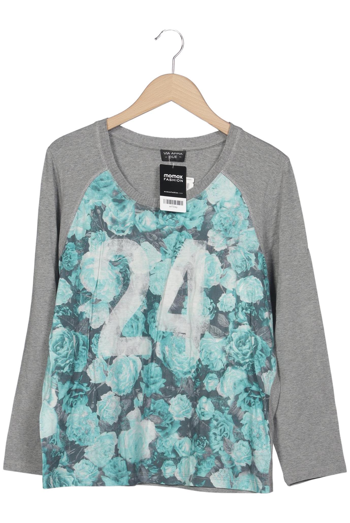 

VIA Appia DUE Damen Langarmshirt, grau, Gr. 42