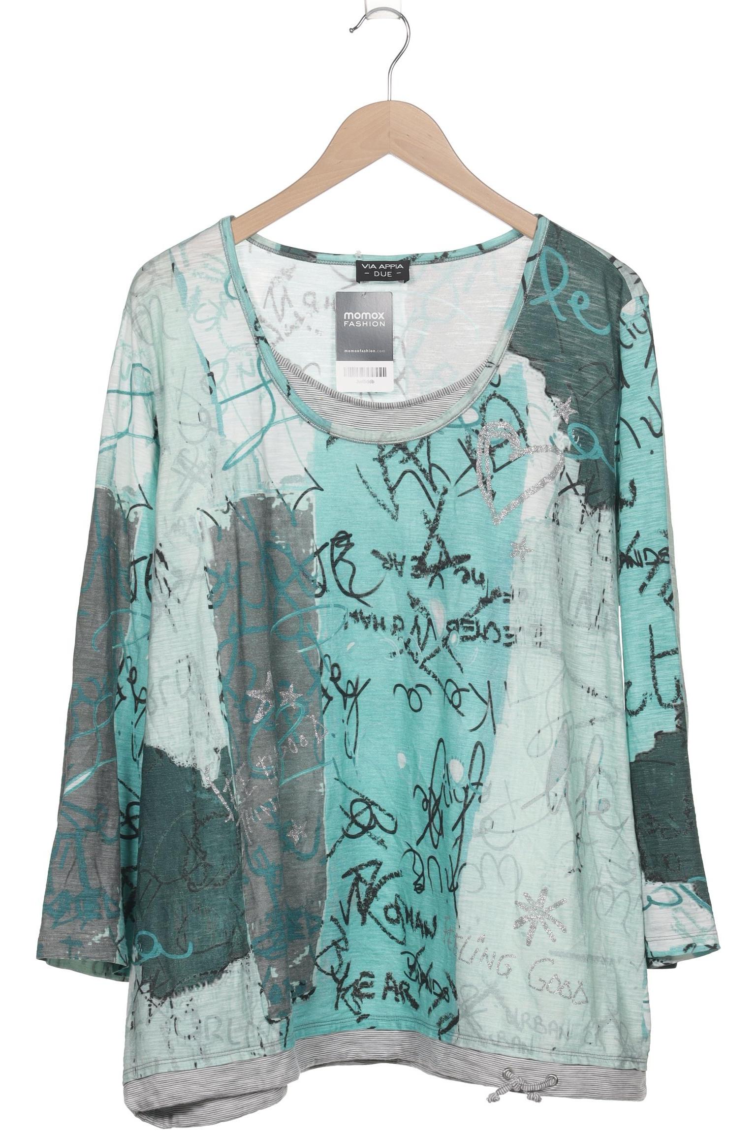 

VIA Appia DUE Damen Langarmshirt, türkis, Gr. 50